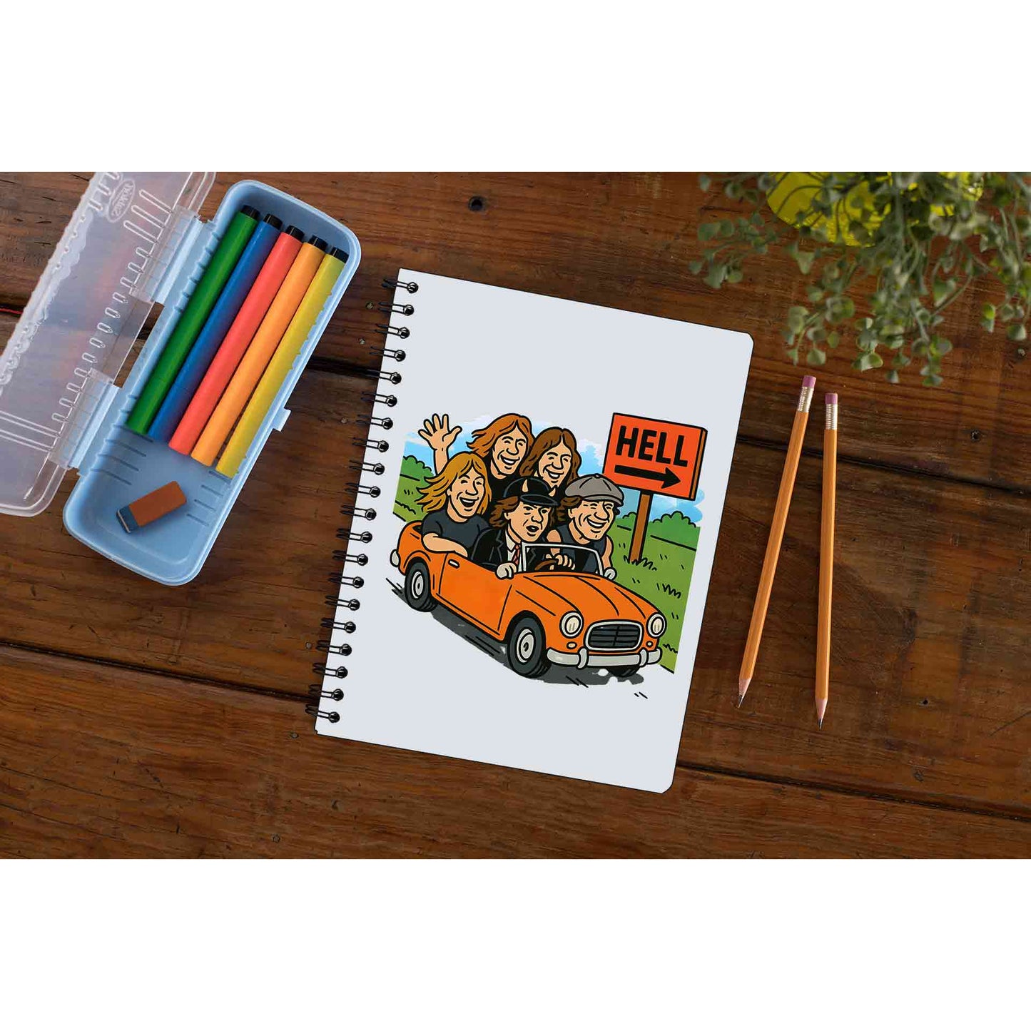 ac/dc highway to hell notebook notepad diary buy online india the banyan tee tbt unruled
