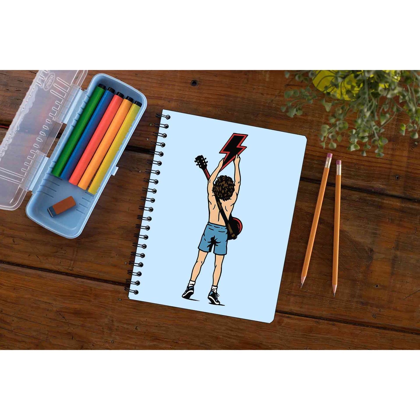 ac/dc angus notebook notepad diary buy online india the banyan tee tbt unruled