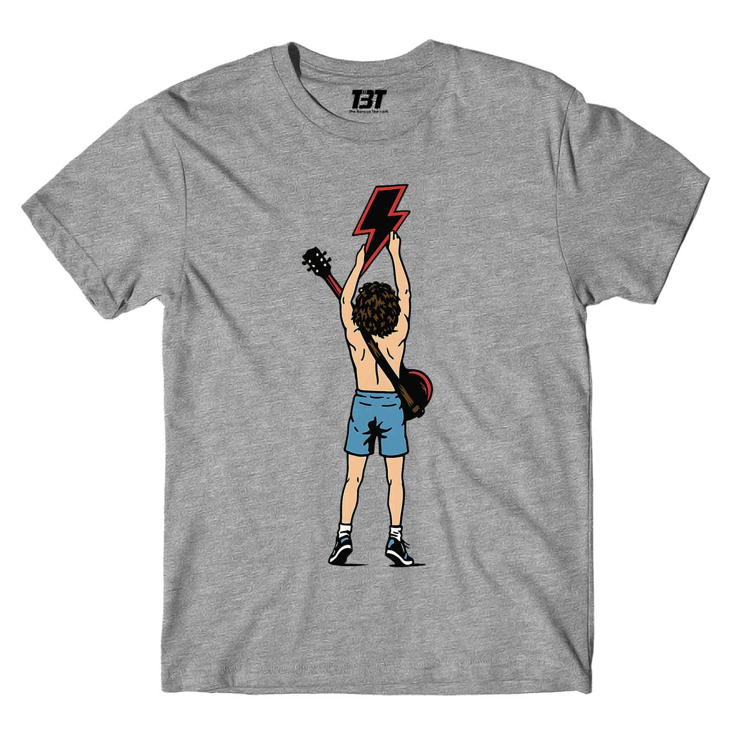 ac/dc angus t-shirt music band buy online india the banyan tee tbt men women girls boys unisex Sky Blue