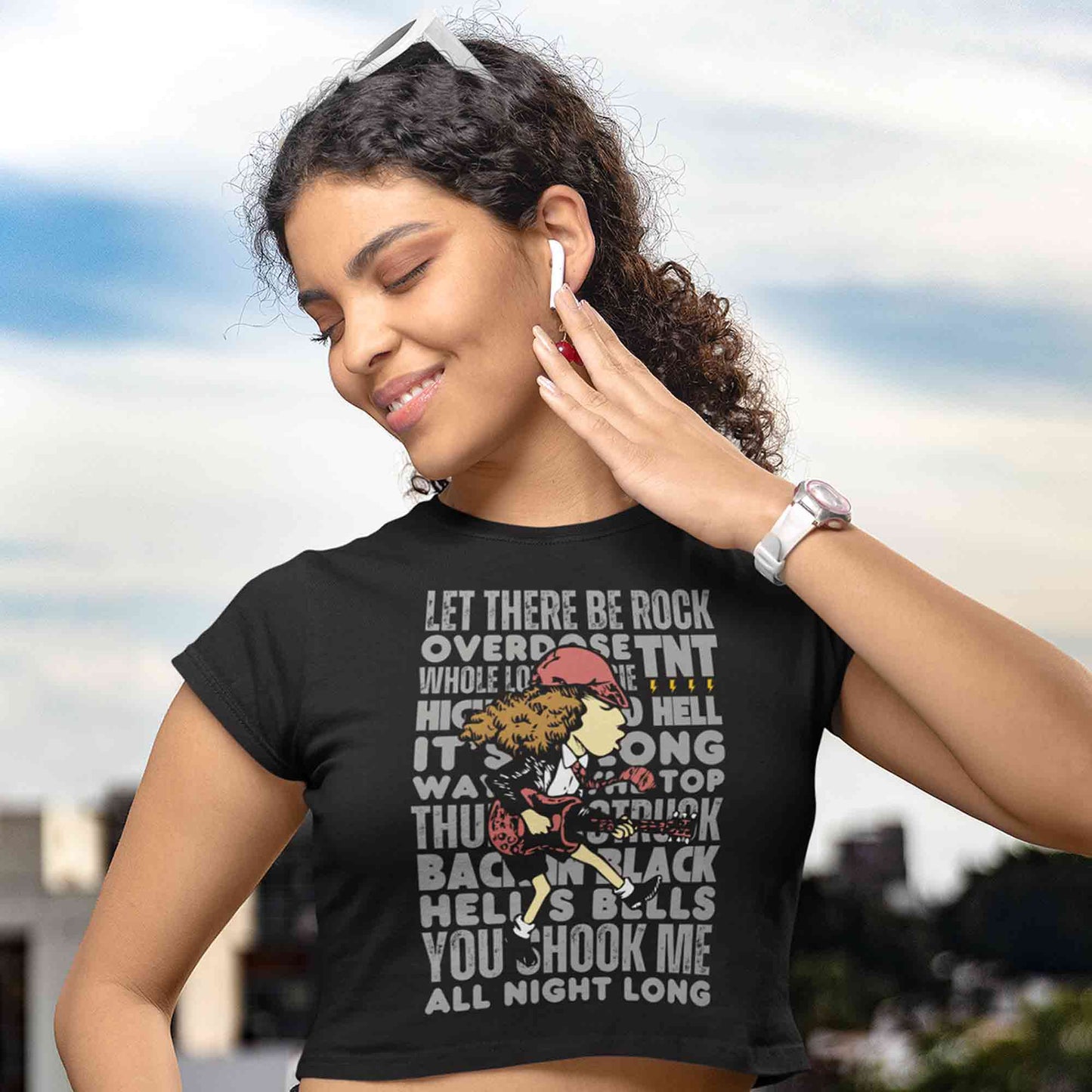 ac/dc rock anthems crop top music band buy online india the banyan tee tbt men women girls boys unisex steel grey