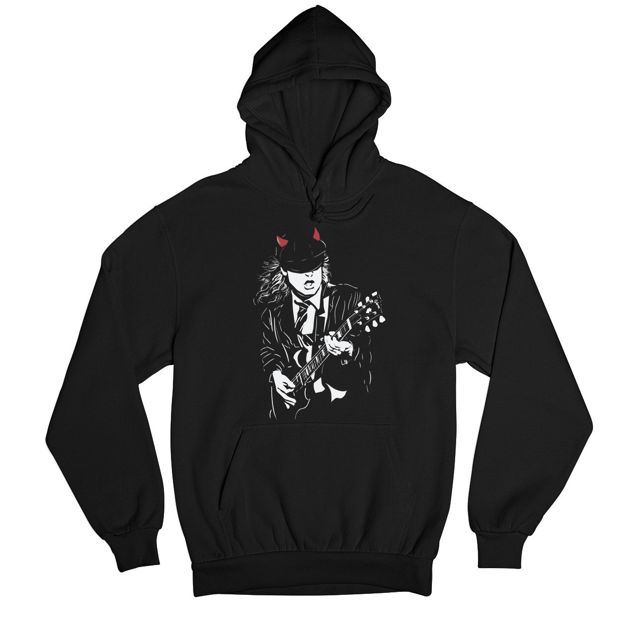 ac/dc angus hoodie hooded sweatshirt winterwear music band buy online india the banyan tee tbt men women girls boys unisex black