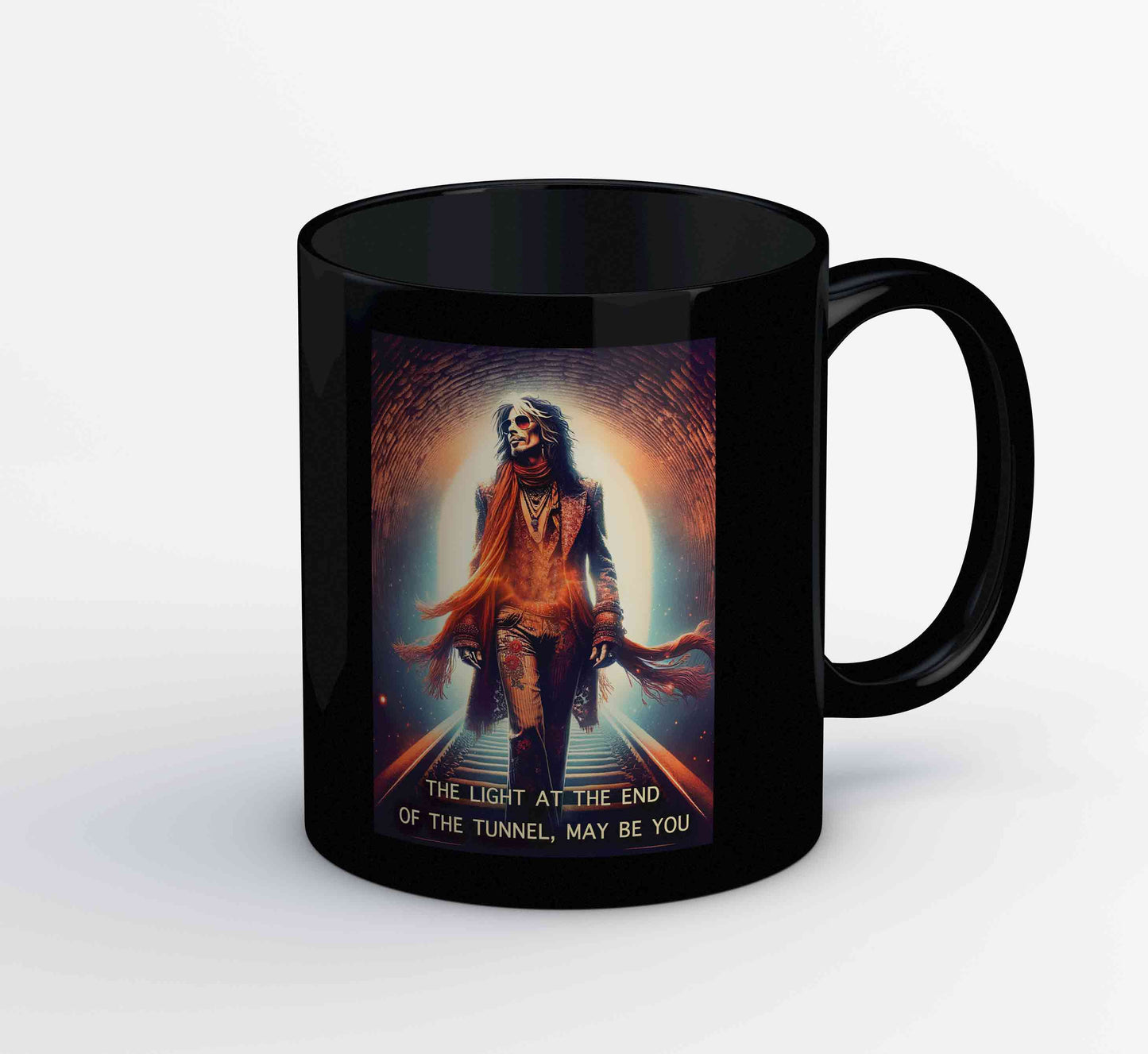 aerosmith amazing - light at the end of the tunnel mug coffee ceramic music band buy online india the banyan tee tbt men women girls boys unisex