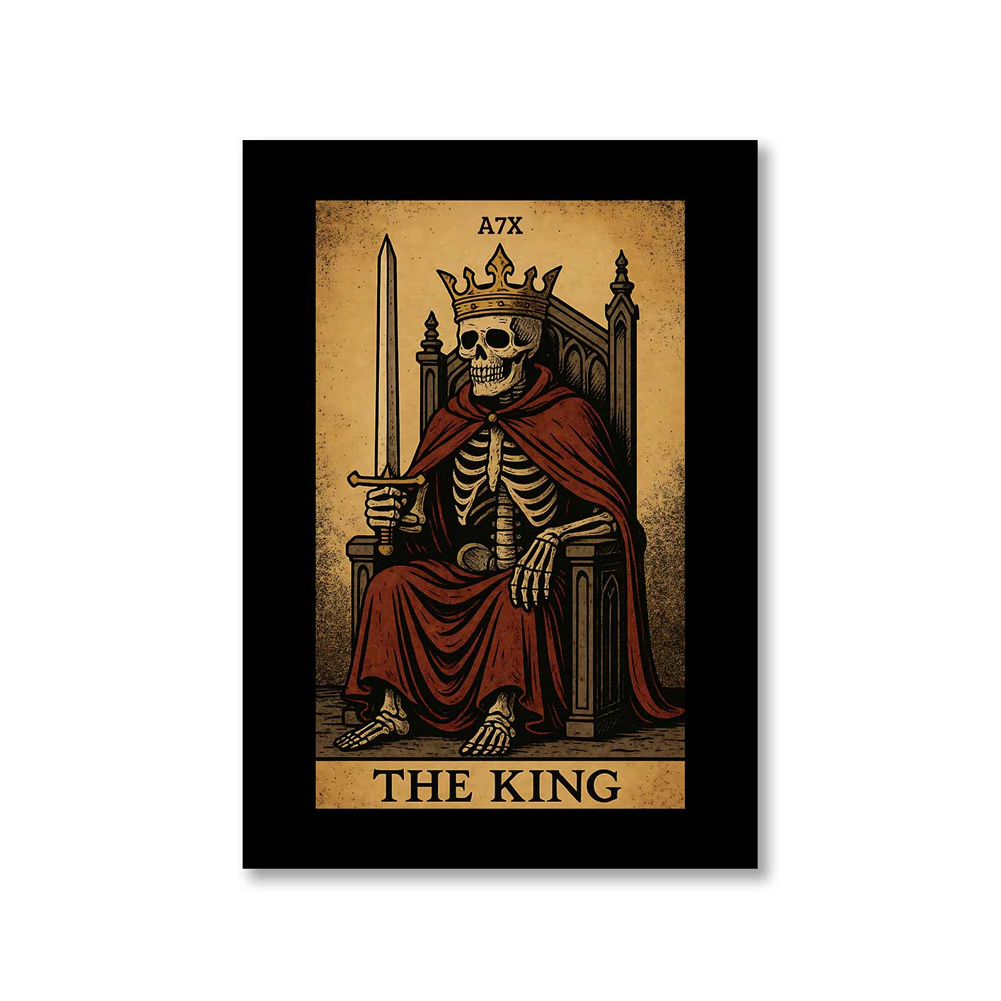 avenged sevenfold the king poster wall art buy online india the banyan tee tbt 8 x 10