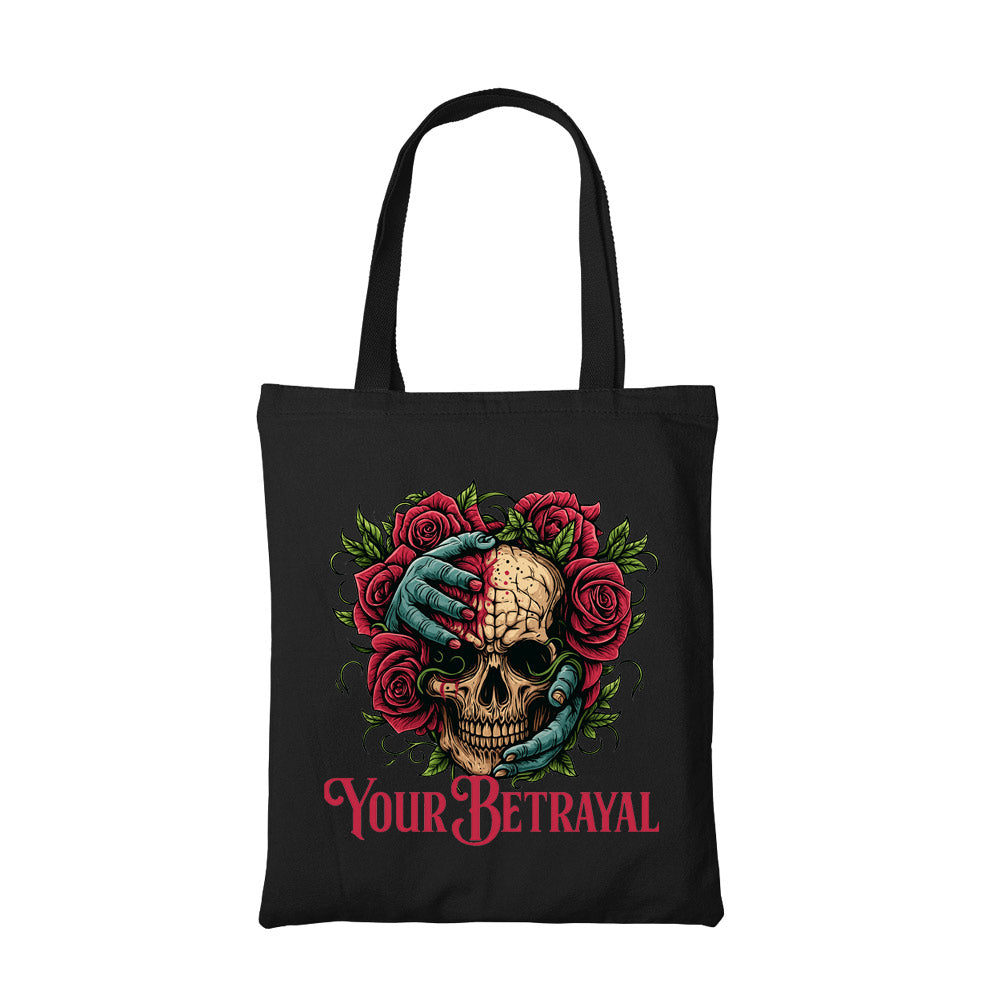 bullet for my valentine your betrayal tote bag cotton printed music band buy online india the banyan tee tbt men women girls boys unisex