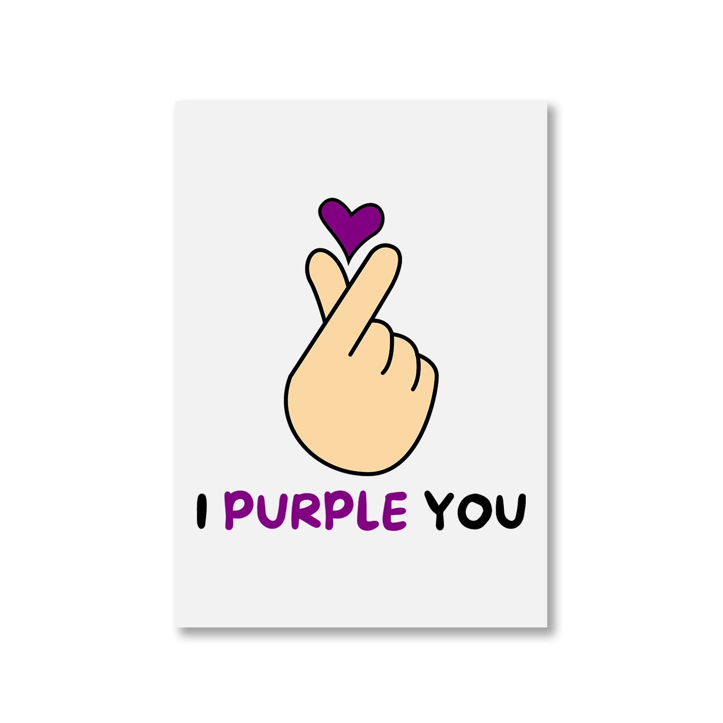 bts i purple you poster wall art buy online india the banyan tee tbt a4