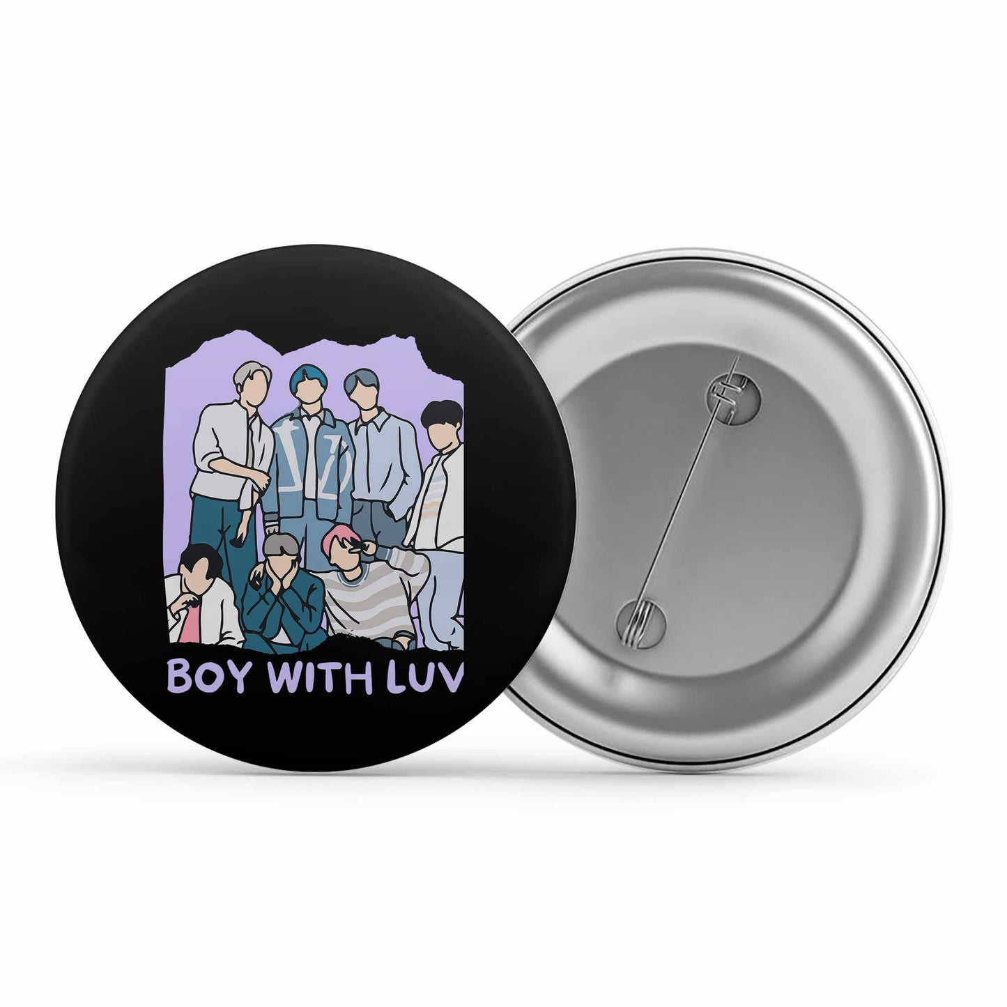 bts boy with luv badge pin button music band buy online india the banyan tee tbt men women girls boys unisex