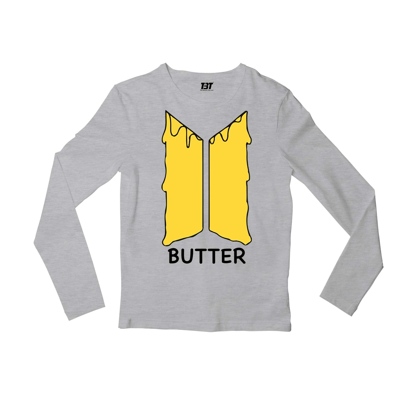 bts butter k pop bangtan boys korean music song new online india the banyan tee full sleeves long sleeve for men girl combo under 200 best brand t-shirt - the banyan tee tbt