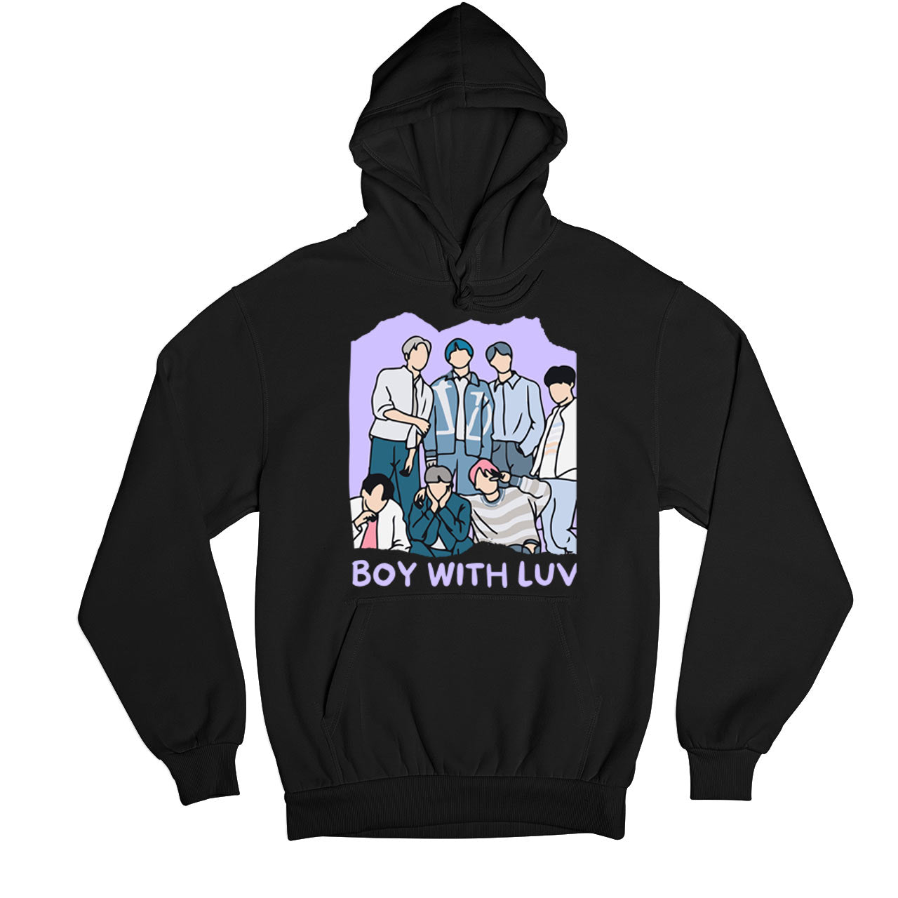 bts boy with luv hoodie hooded sweatshirt winterwear music band buy online india the banyan tee tbt men women girls boys unisex black