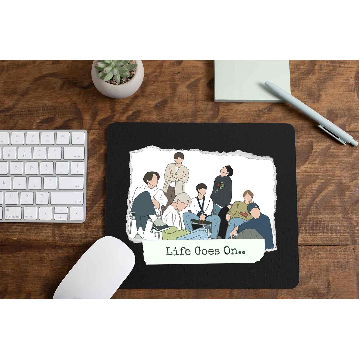 bts life goes on mousepad logitech large anime music band buy online india the banyan tee tbt men women girls boys unisex