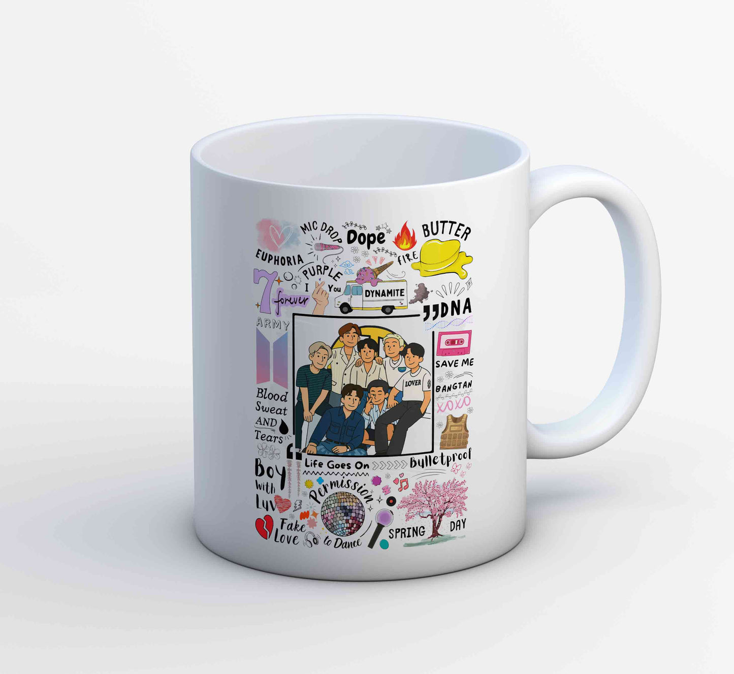 bts bangtan scribbles mug coffee ceramic music band buy online india the banyan tee tbt men women girls boys unisex