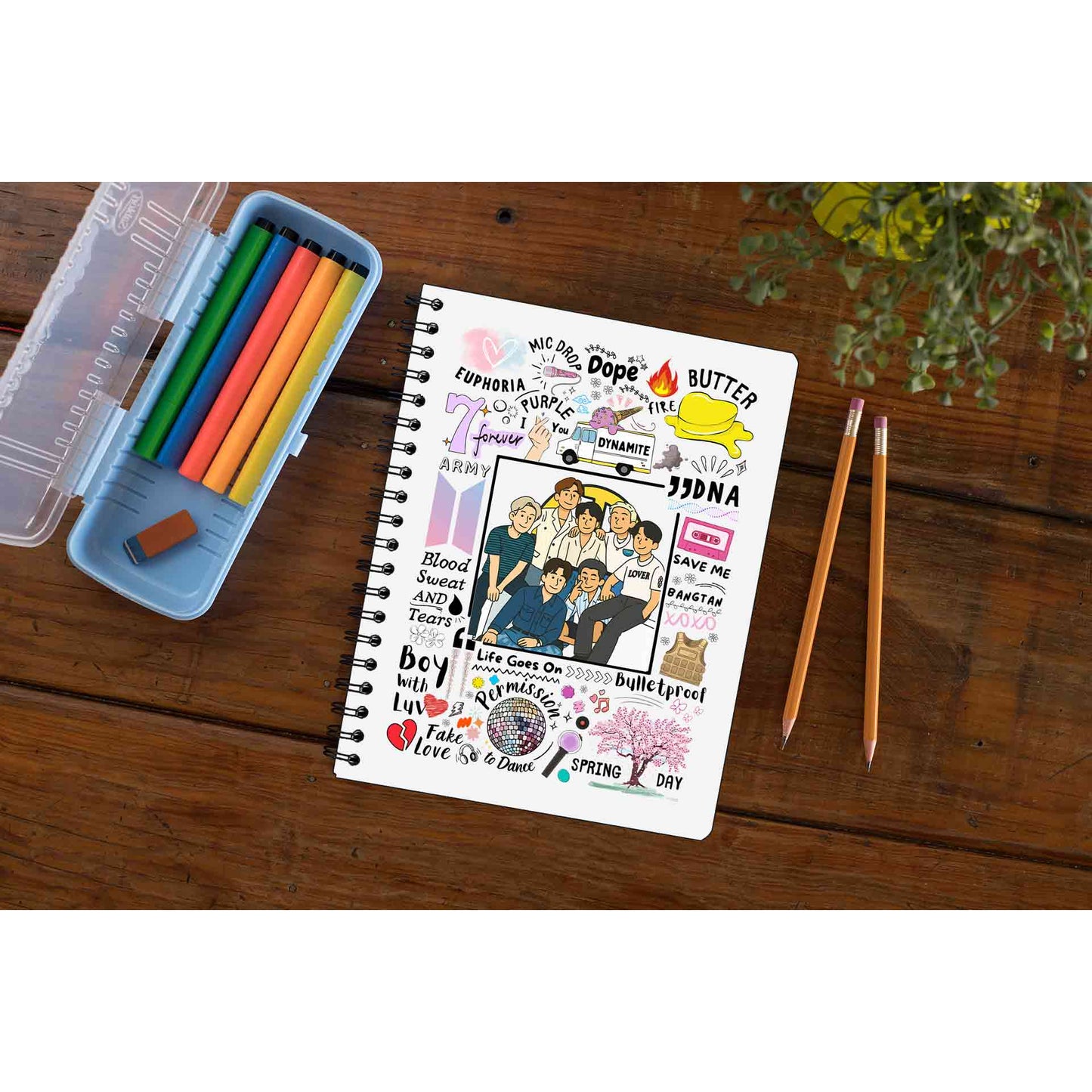 bts bangtan scribbles notebook notepad diary buy online india the banyan tee tbt unruled