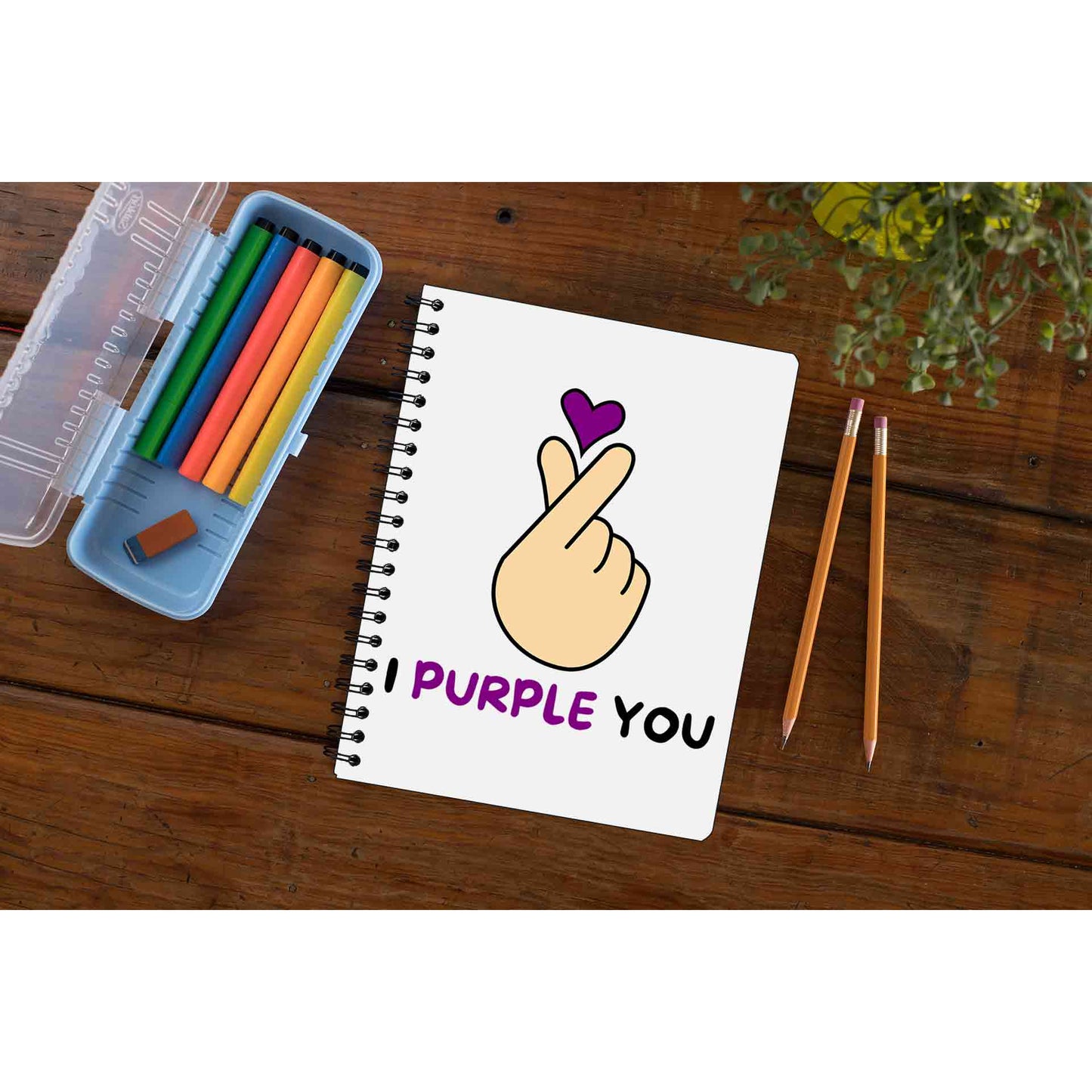 bts i purple you notebook notepad diary buy online india the banyan tee tbt unruled