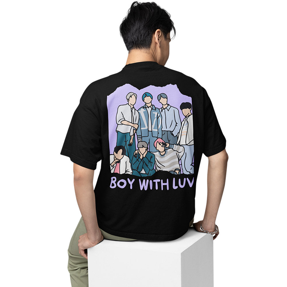 Buy BTS Oversized T shirt Boy With Luv