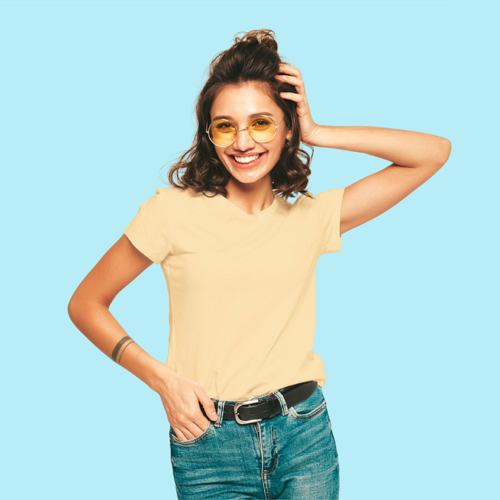beige tops by the banyan tee plain beige top for girls tops for girls tops for women