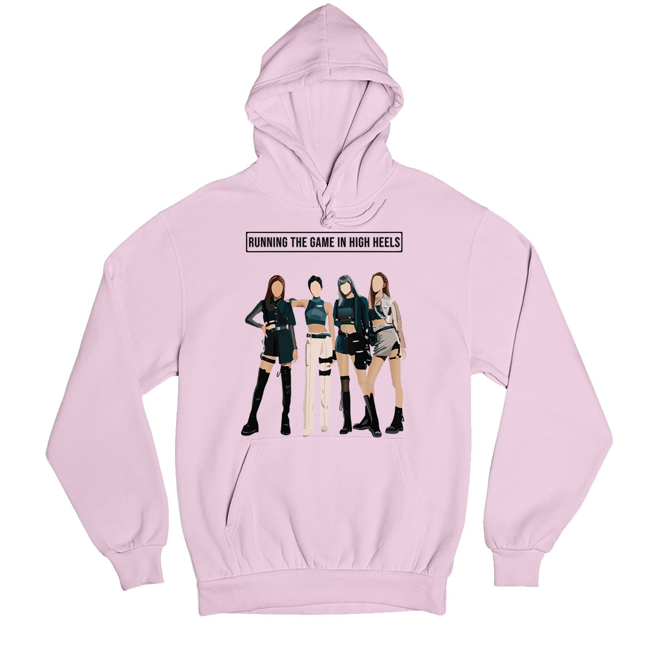 Black Pink Hoodie - Running The Game