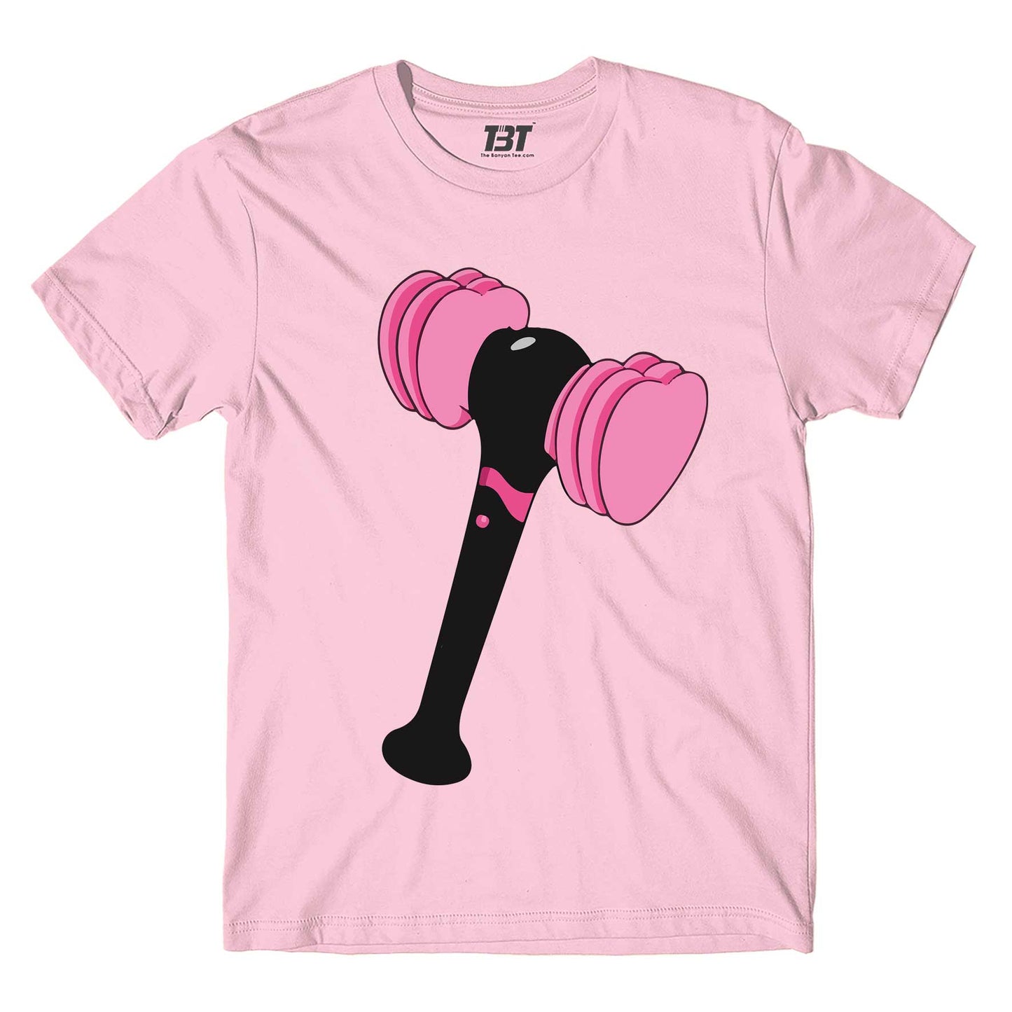 black pink the lightstick t-shirt music band buy online india the banyan tee tbt men women girls boys unisex baby pink song k pop jennie lisa jisoo rose