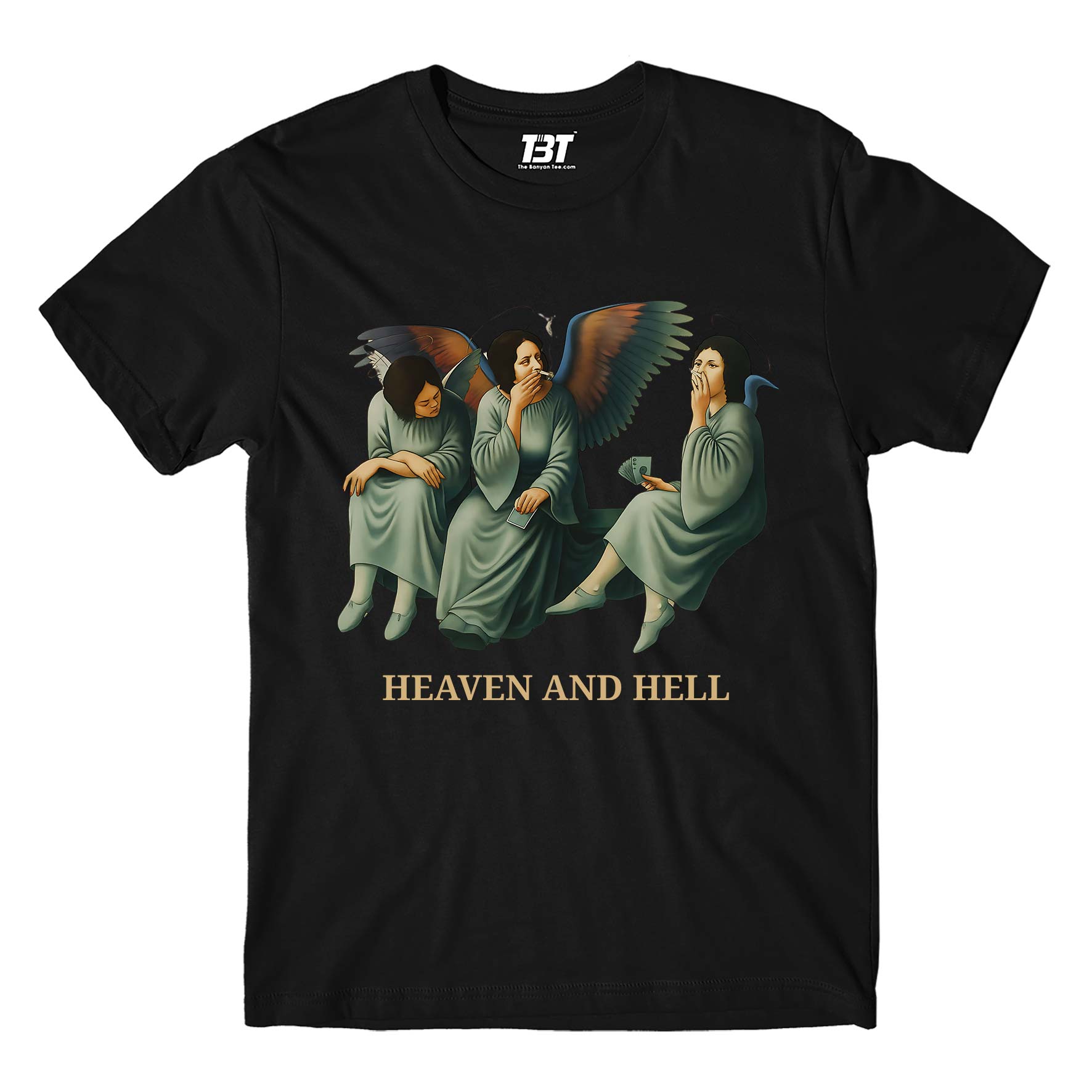 Black Sabbath T shirt - Heaven And Hell 100% Cotton | Soft & Comfy