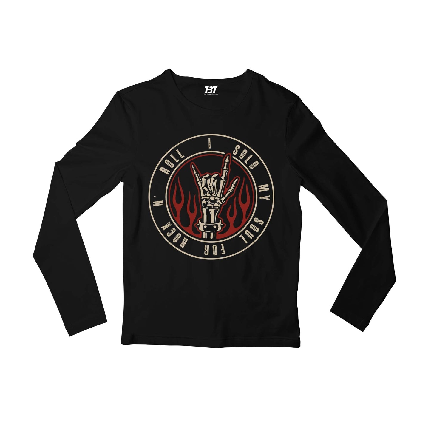 black sabbath sold my soul for rock n' roll full sleeves long sleeves music band buy online india the banyan tee tbt men women girls boys unisex black
