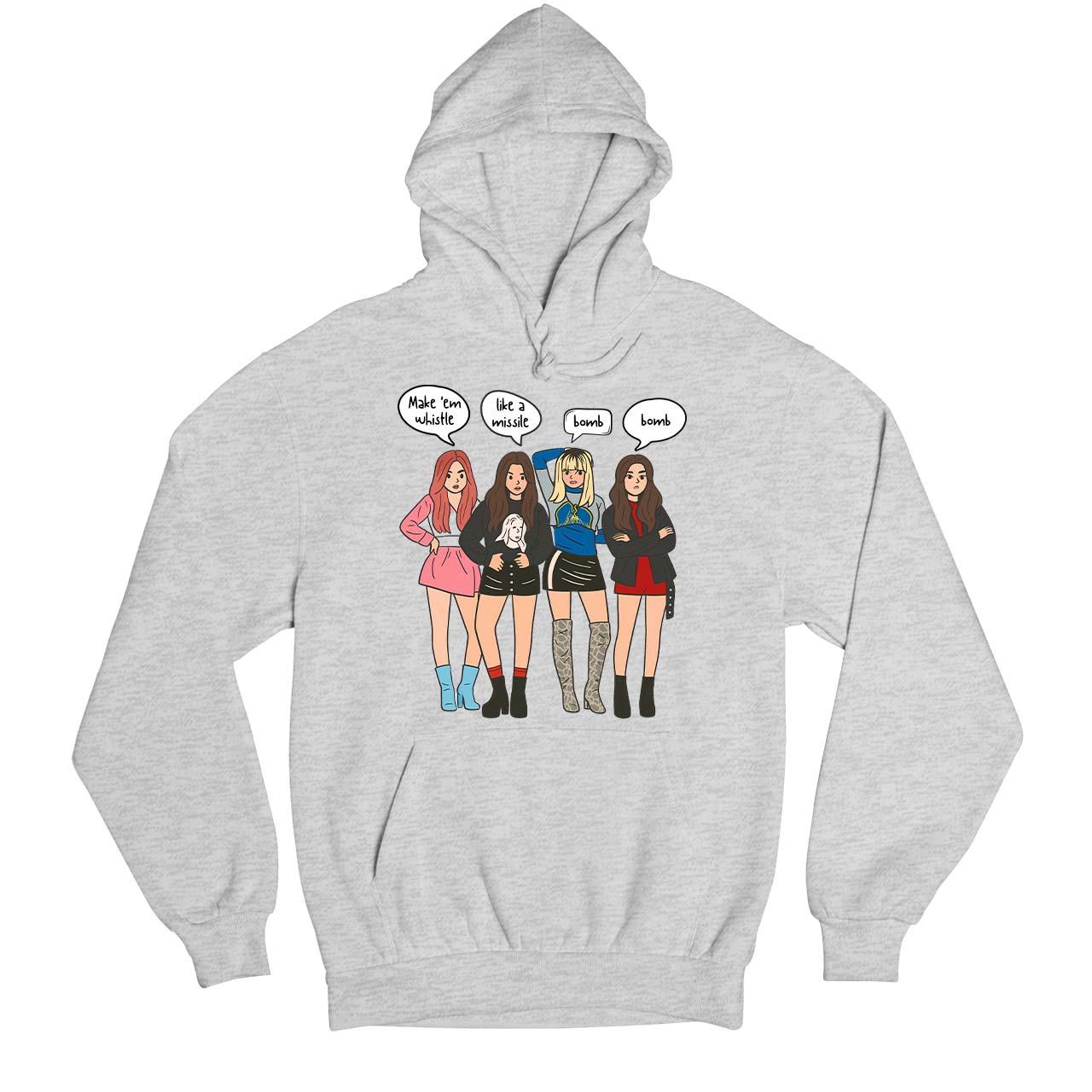 black pink whistle hoodie hooded sweatshirt winterwear music band buy online india the banyan tee tbt men women girls boys unisex gray song k pop jennie lisa jisoo rose