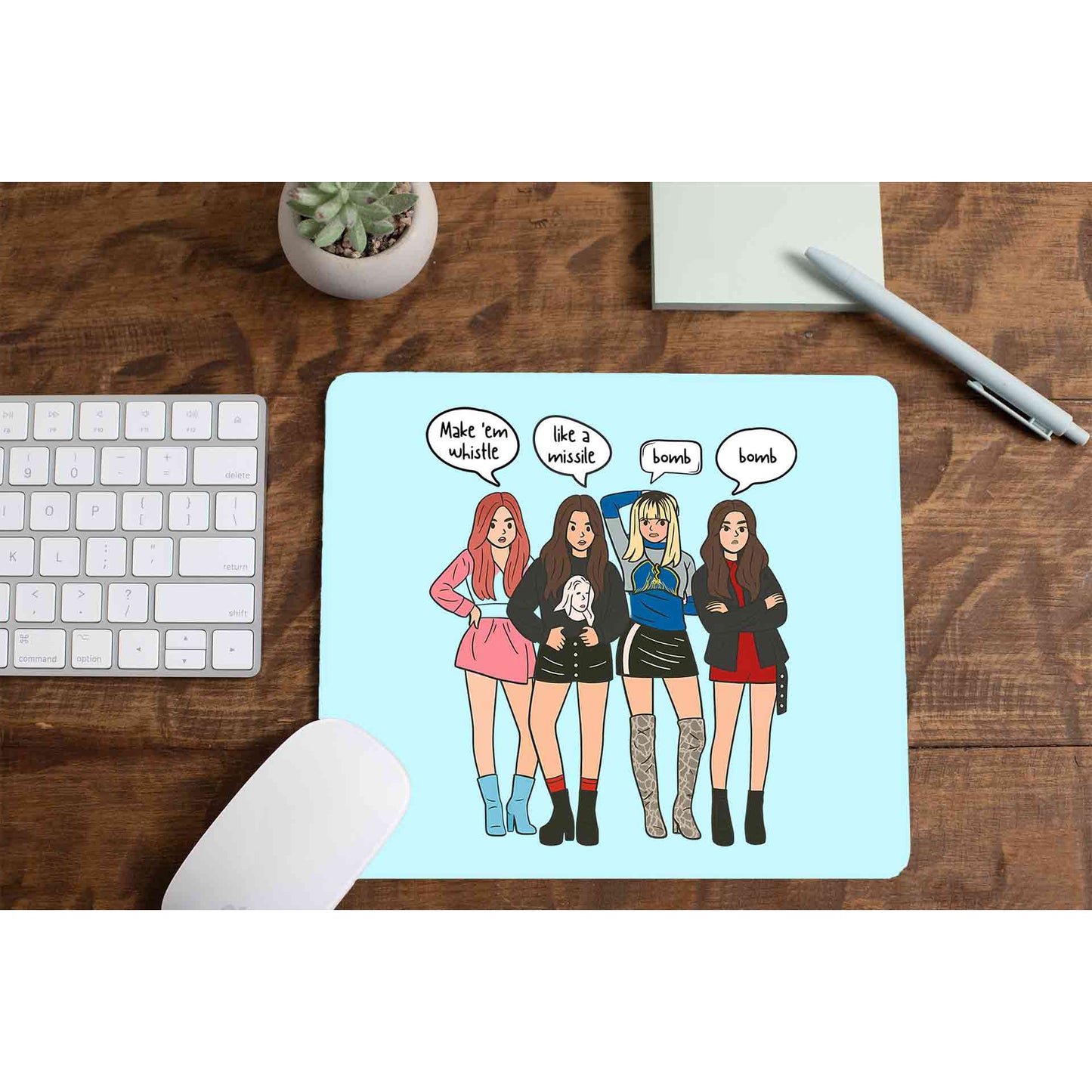 black pink whistle mousepad logitech large anime music band buy online india the banyan tee tbt men women girls boys unisex song k pop jennie lisa jisoo rose