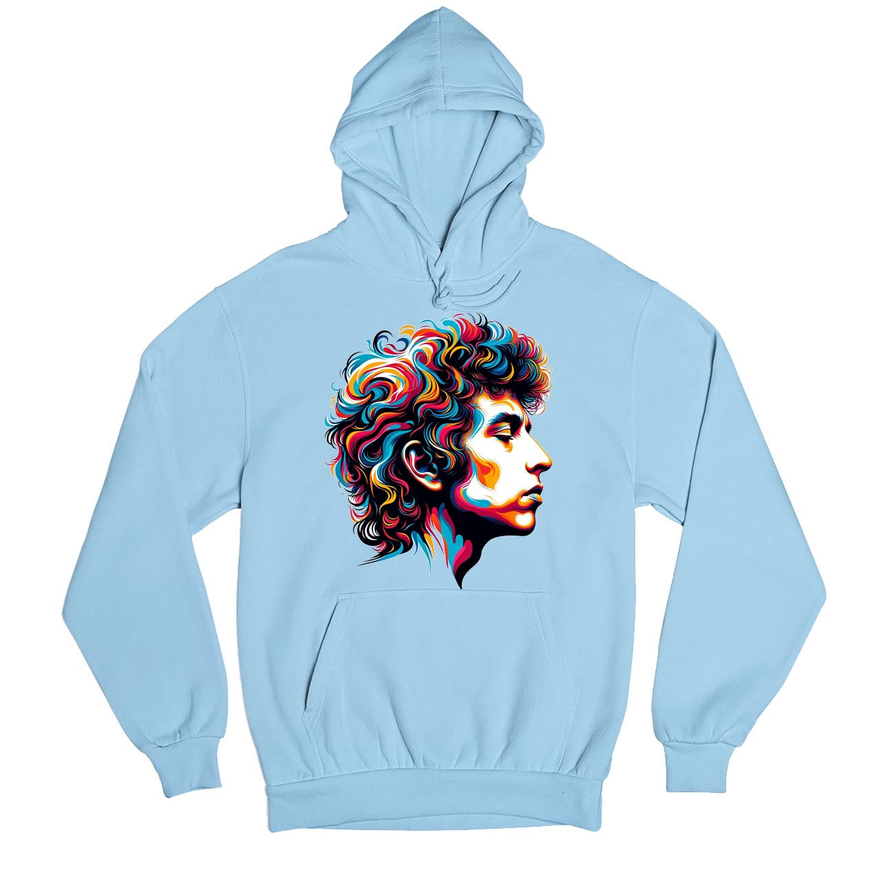 bob dylan fan art hoodie hooded sweatshirt winterwear music band buy online india the banyan tee tbt men women girls boys unisex baby blue