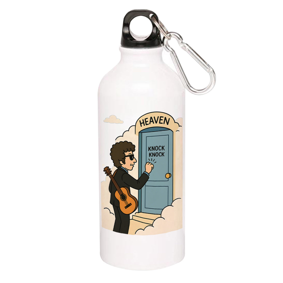 bob dylan heaven's door sipper steel water bottle flask gym shaker music band buy online india the banyan tee tbt men women girls boys unisex