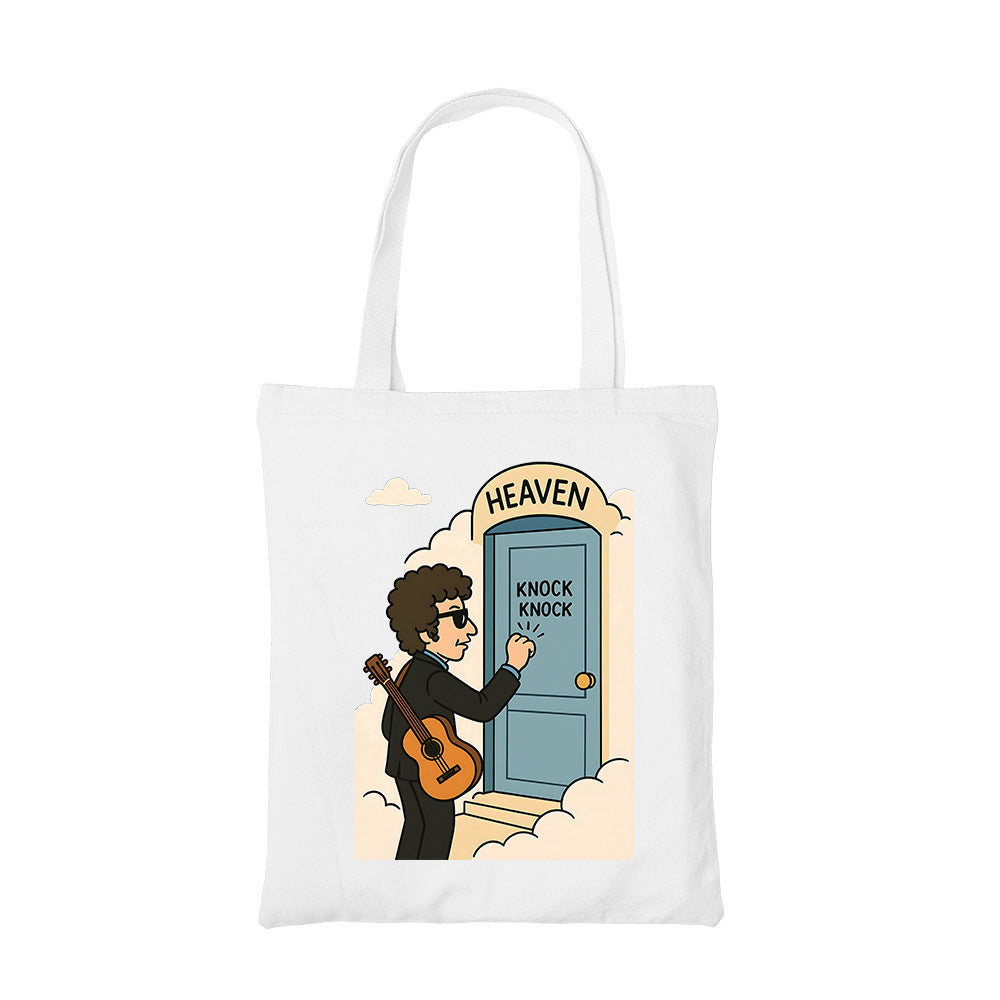 bob dylan heaven's door tote bag cotton printed music band buy online india the banyan tee tbt men women girls boys unisex