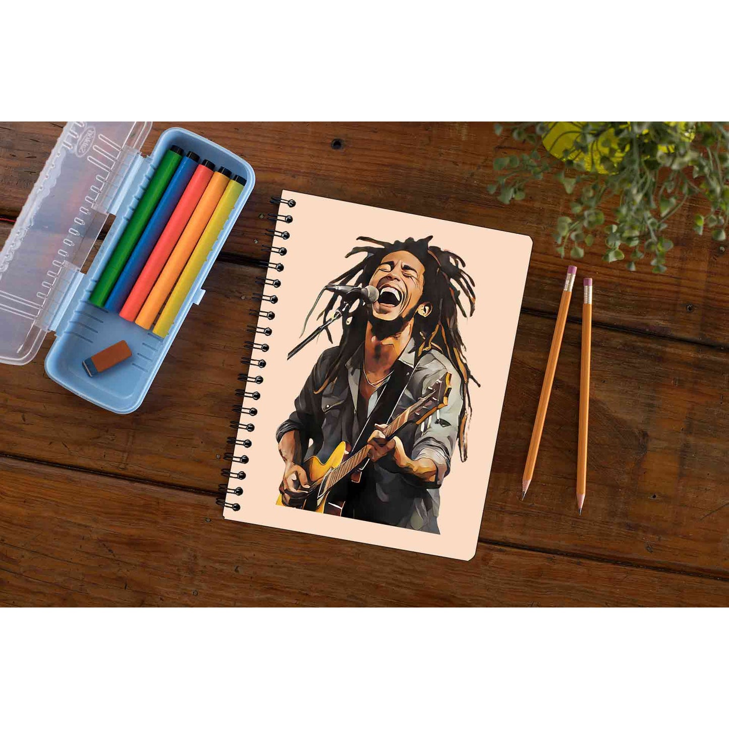 bob marley fan art notebook notepad diary buy online india the banyan tee tbt unruled