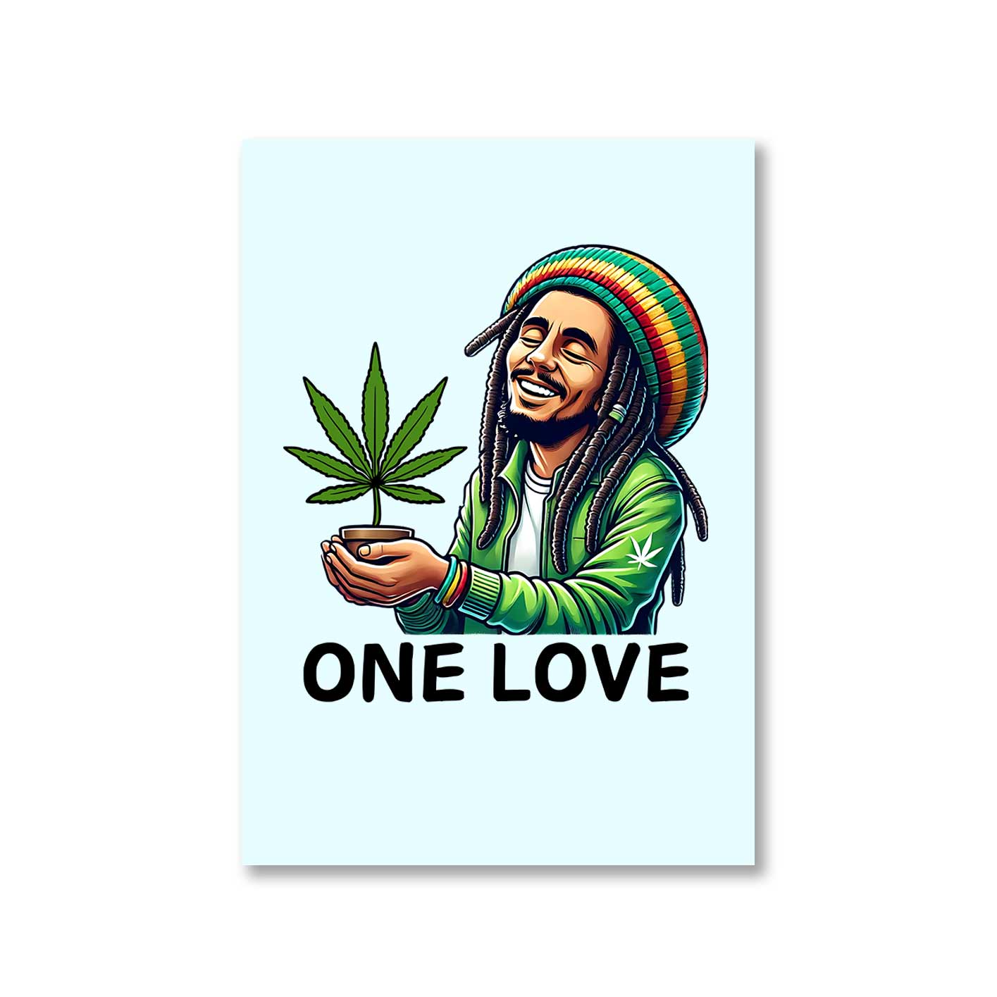 bob marley the only love poster wall art buy online india the banyan tee tbt a4