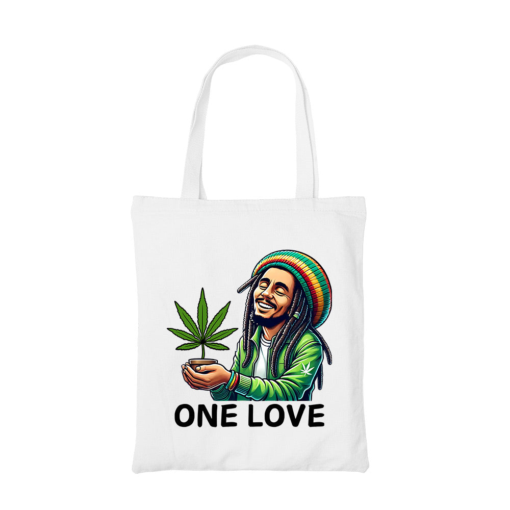 bob marley the only love tote bag cotton printed music band buy online india the banyan tee tbt men women girls boys unisex