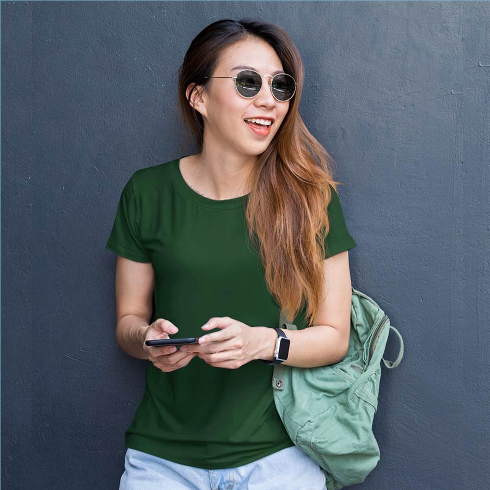 Bottle Green Top Premium Cotton 50 OFF 🤑