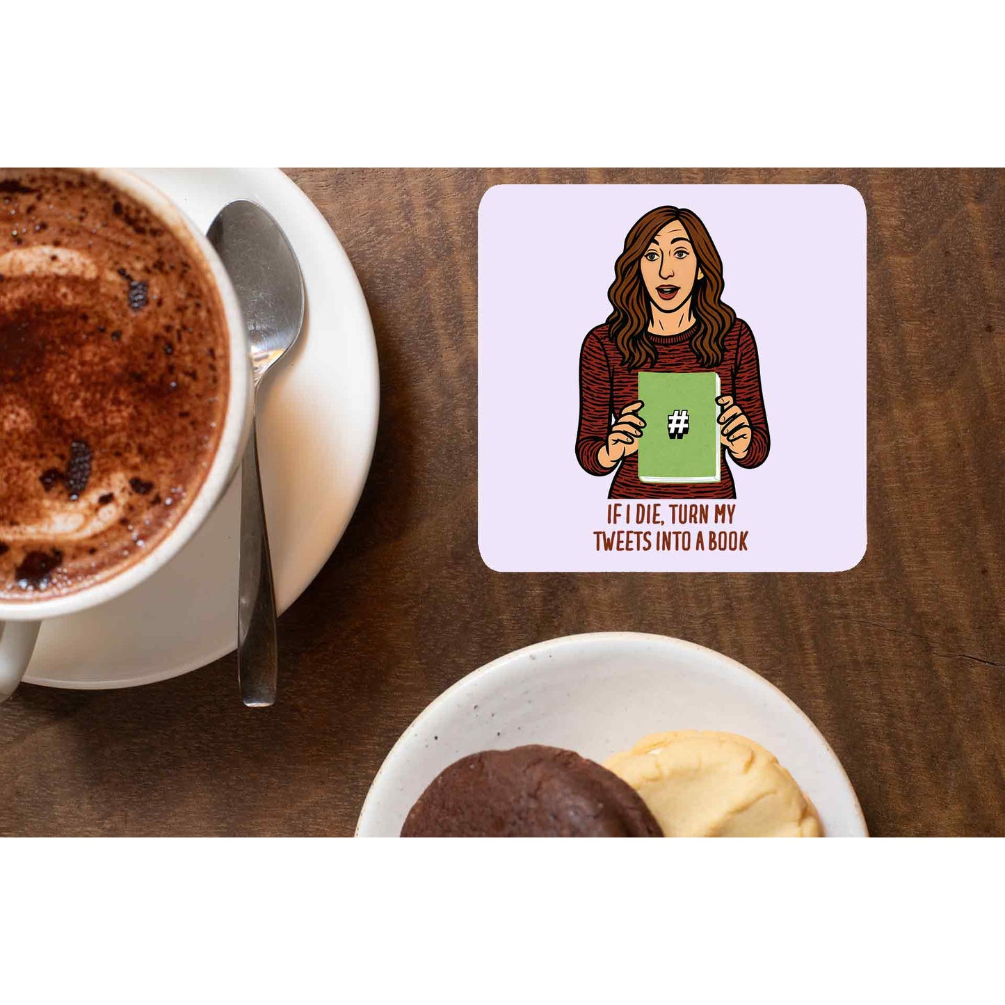 brooklyn nine-nine turn my tweets into books coasters wooden table cups indian tv & movies buy online india the banyan tee tbt men women girls boys unisex stranger things eleven demogorgon shadow monster dustin quote vector art clothing accessories merchandise