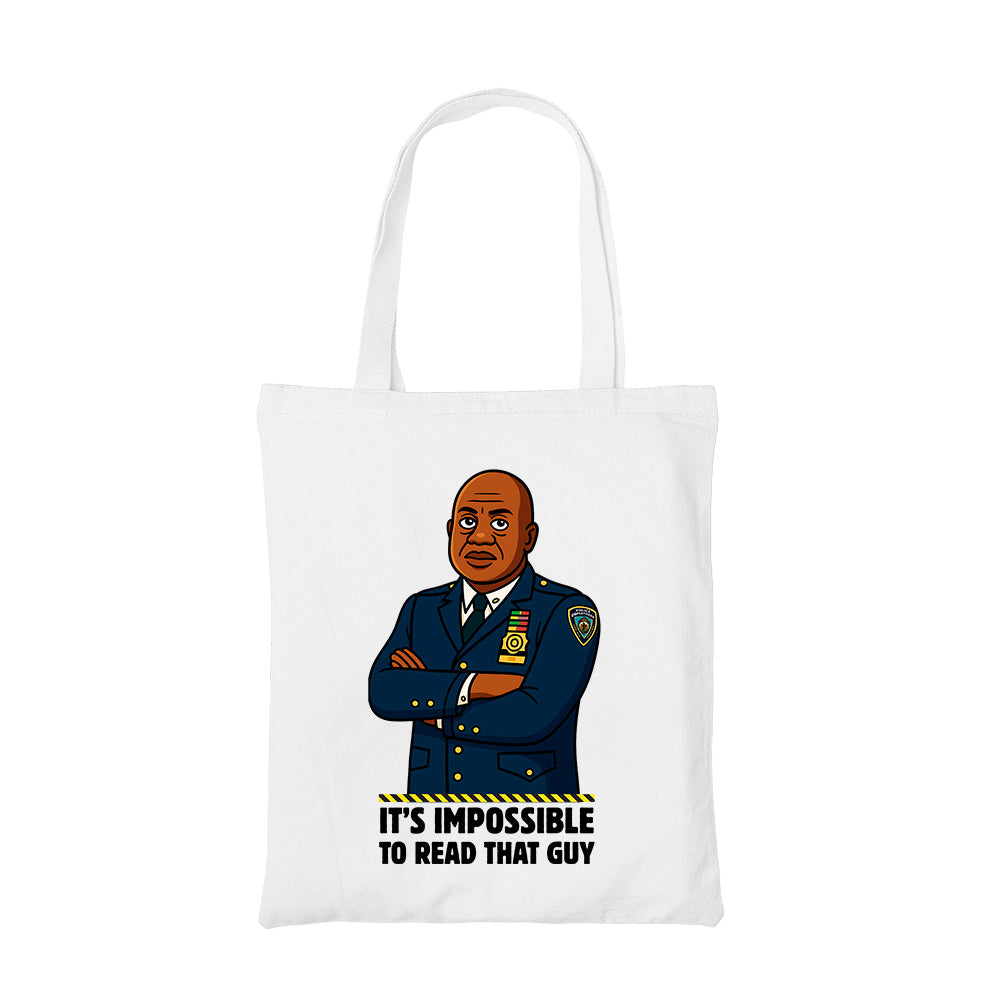brooklyn nine-nine read that guy tote bag hand printed cotton women men unisex