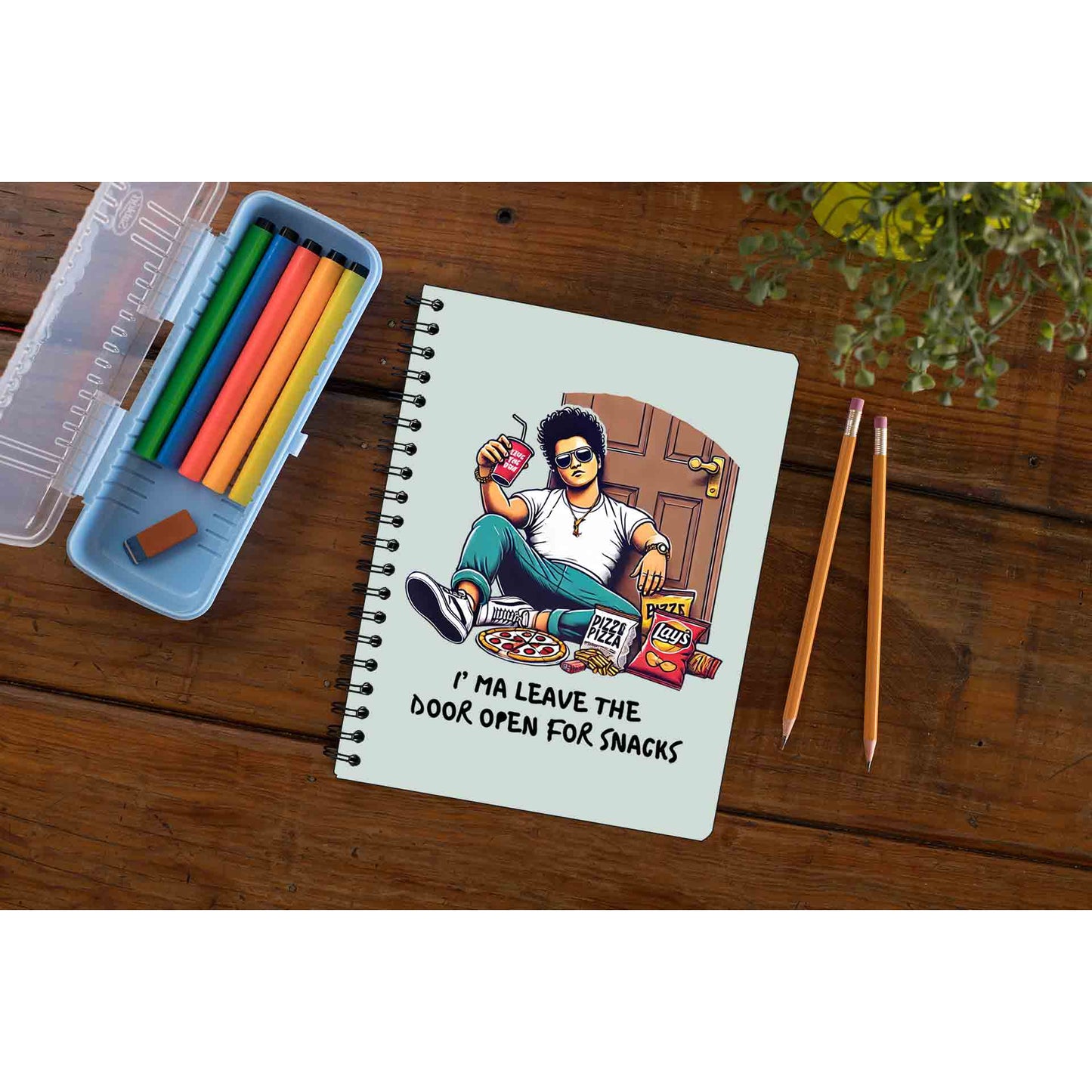 bruno mars door open notebook notepad diary buy online india the banyan tee tbt unruled