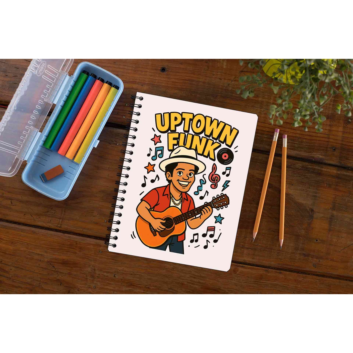bruno mars uptown funk notebook notepad diary buy online india the banyan tee tbt unruled