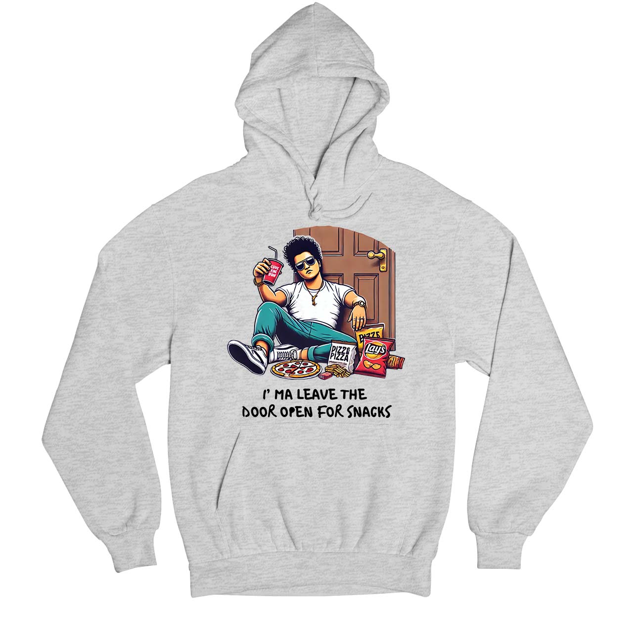 bruno mars door open hoodie hooded sweatshirt winterwear music band buy online india the banyan tee tbt men women girls boys unisex gray