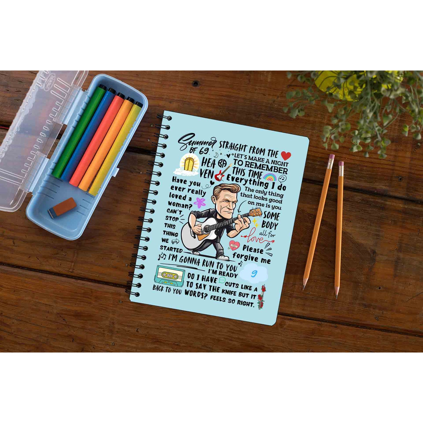 bryan adams everything i doodle notebook notepad diary buy online india the banyan tee tbt unruled