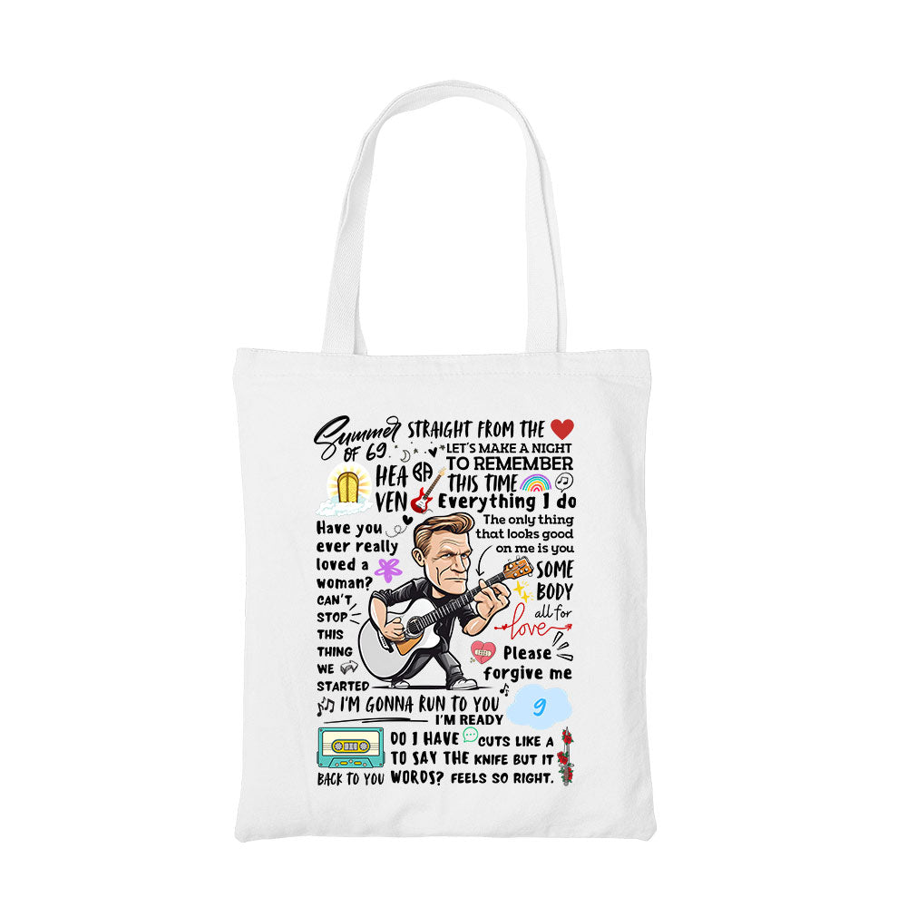 bryan adams everything i doodle tote bag cotton printed music band buy online india the banyan tee tbt men women girls boys unisex