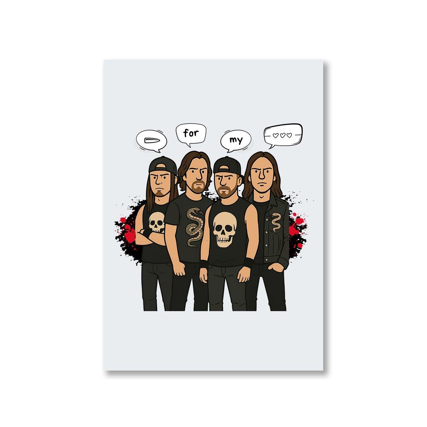 bullet for my valentine bullet gang poster wall art buy online india the banyan tee tbt 8 x 10
