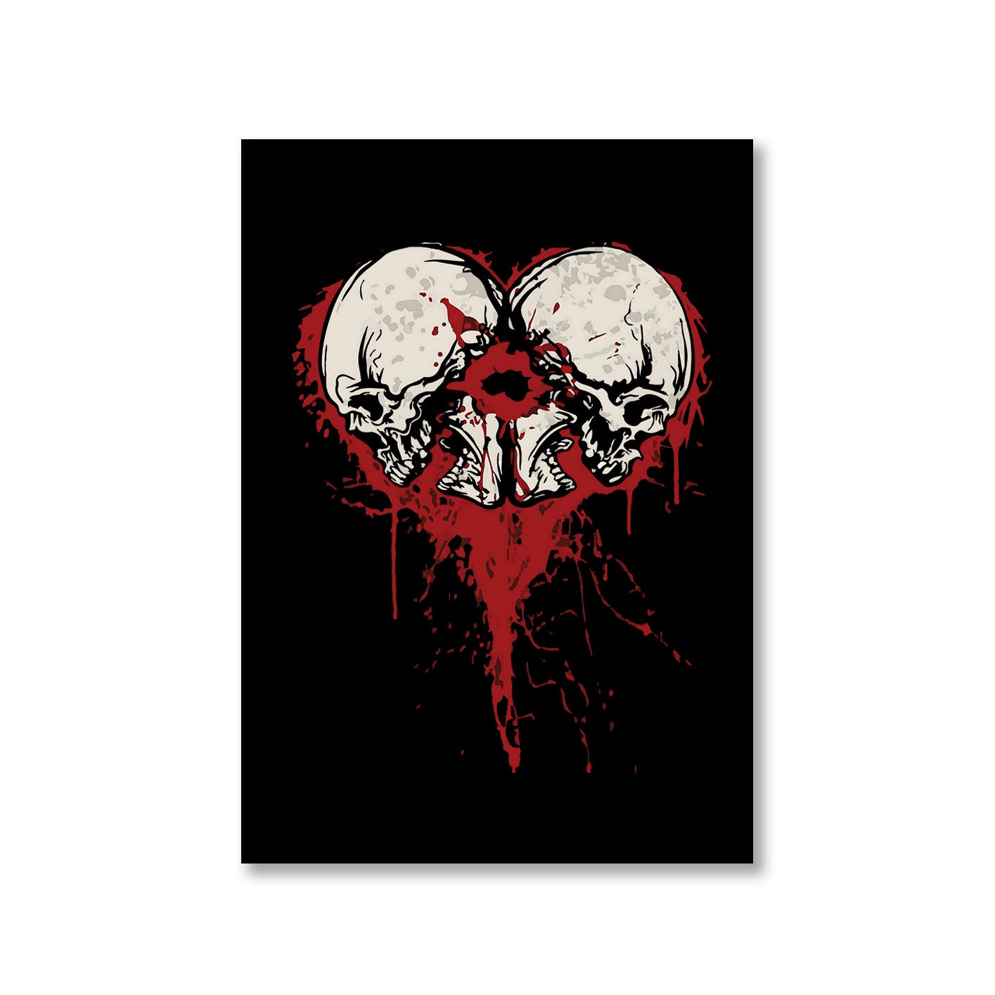 bullet for my valentine bullet heart poster wall art buy online india the banyan tee tbt a4