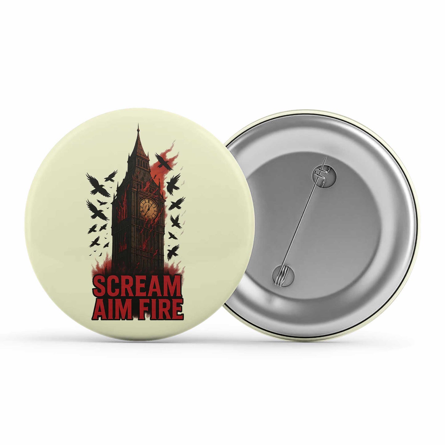 bullet for my valentine scream aim fire badge pin button music band buy online india the banyan tee tbt men women girls boys unisex