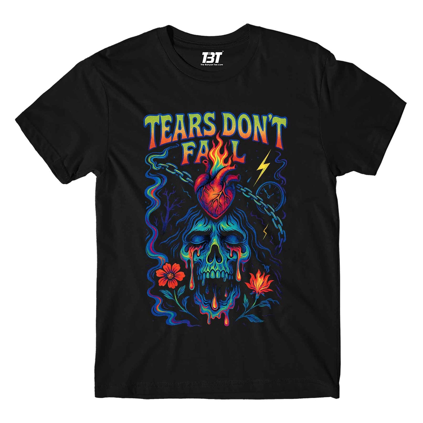 bullet for my valentine tears don't fall t-shirt music band buy online india the banyan tee tbt men women girls boys unisex black