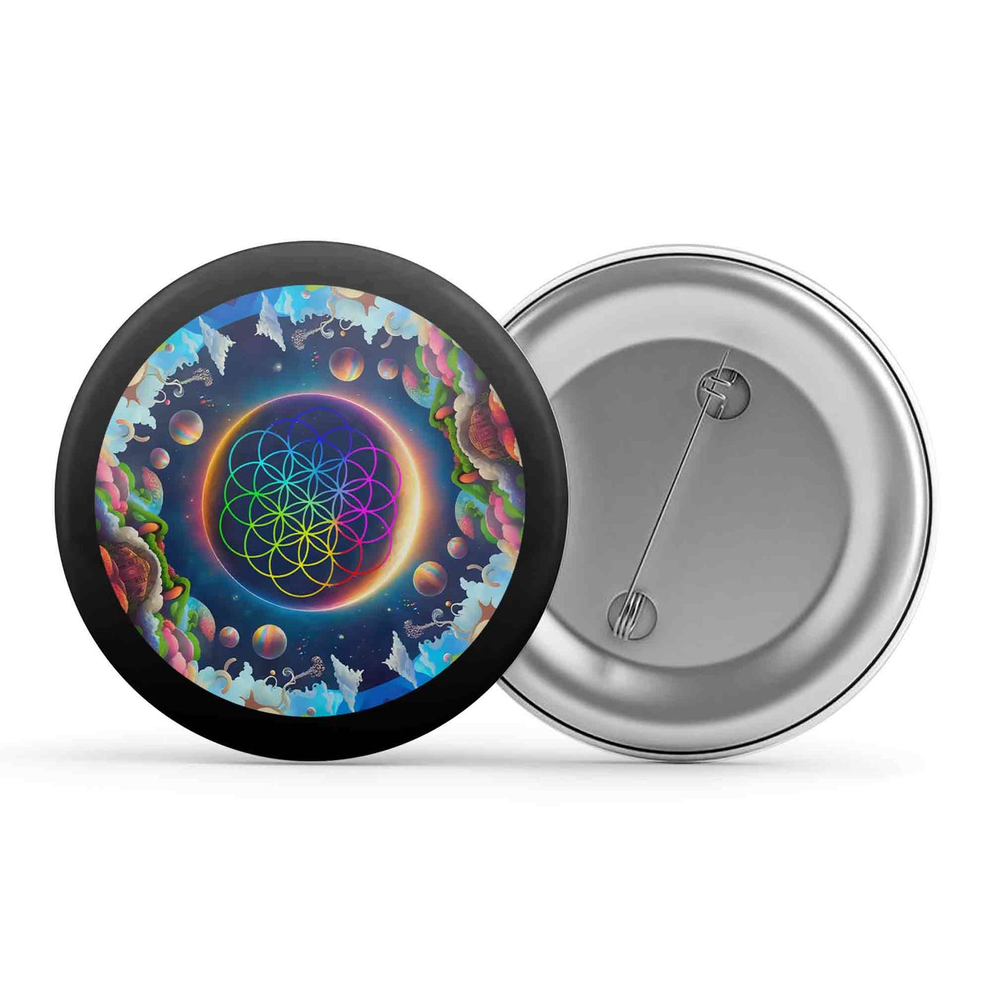 coldplay kaleidoscopic dreams badge pin button music band buy online india the banyan tee tbt men women girls boys unisex