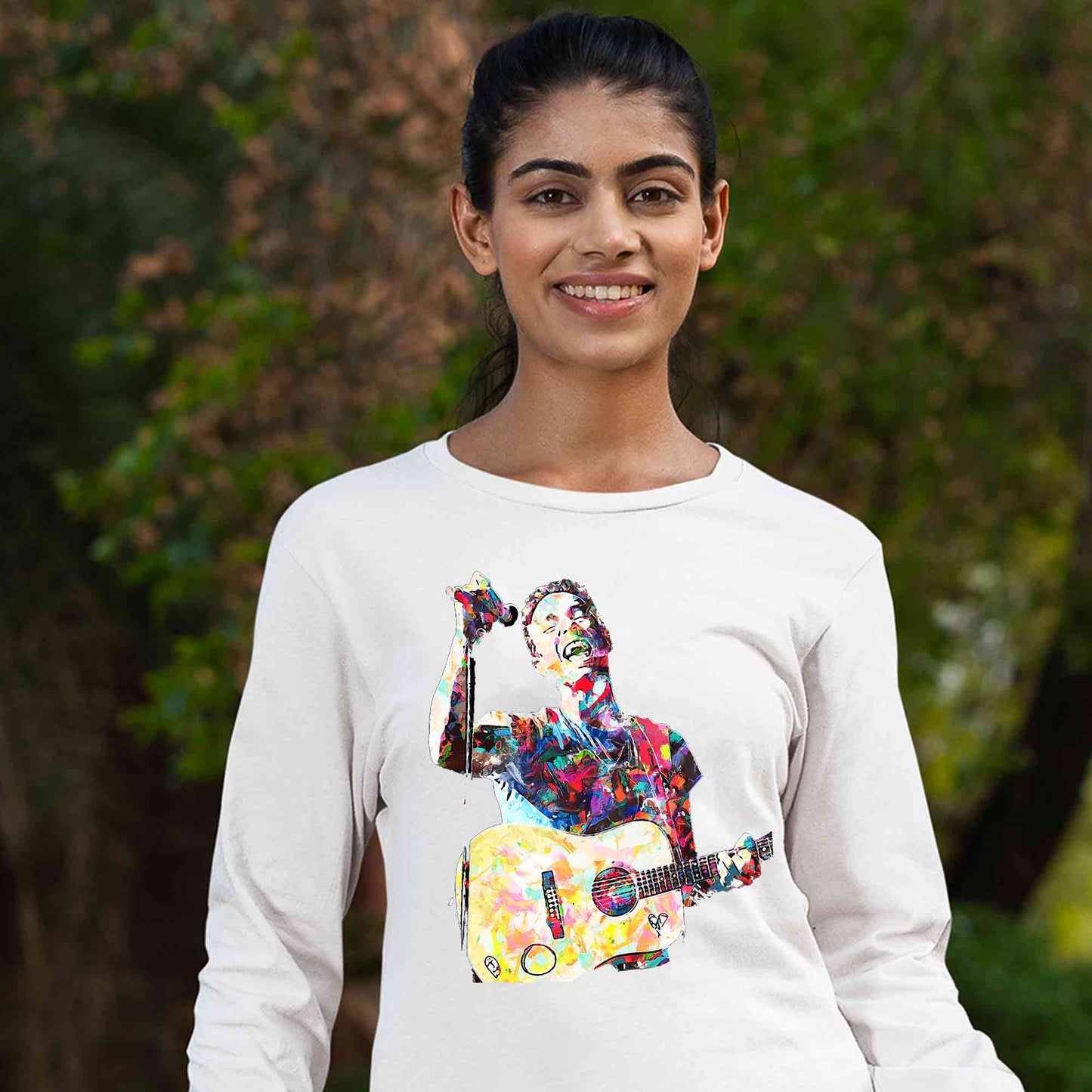 coldplay inspired chris fan art full sleeves long sleeves music band buy online india the banyan tee tbt men women girls boys unisex white - chris martin
