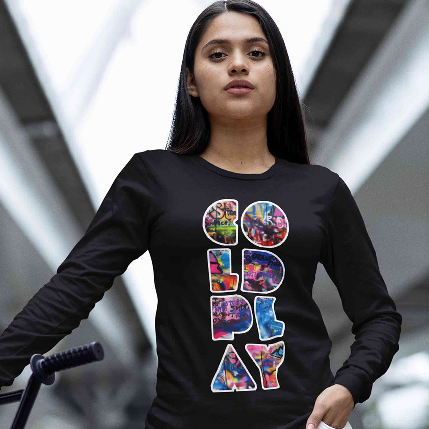 coldplay inspired grafitti art full sleeves long sleeves music band buy online india the banyan tee tbt men women girls boys unisex black