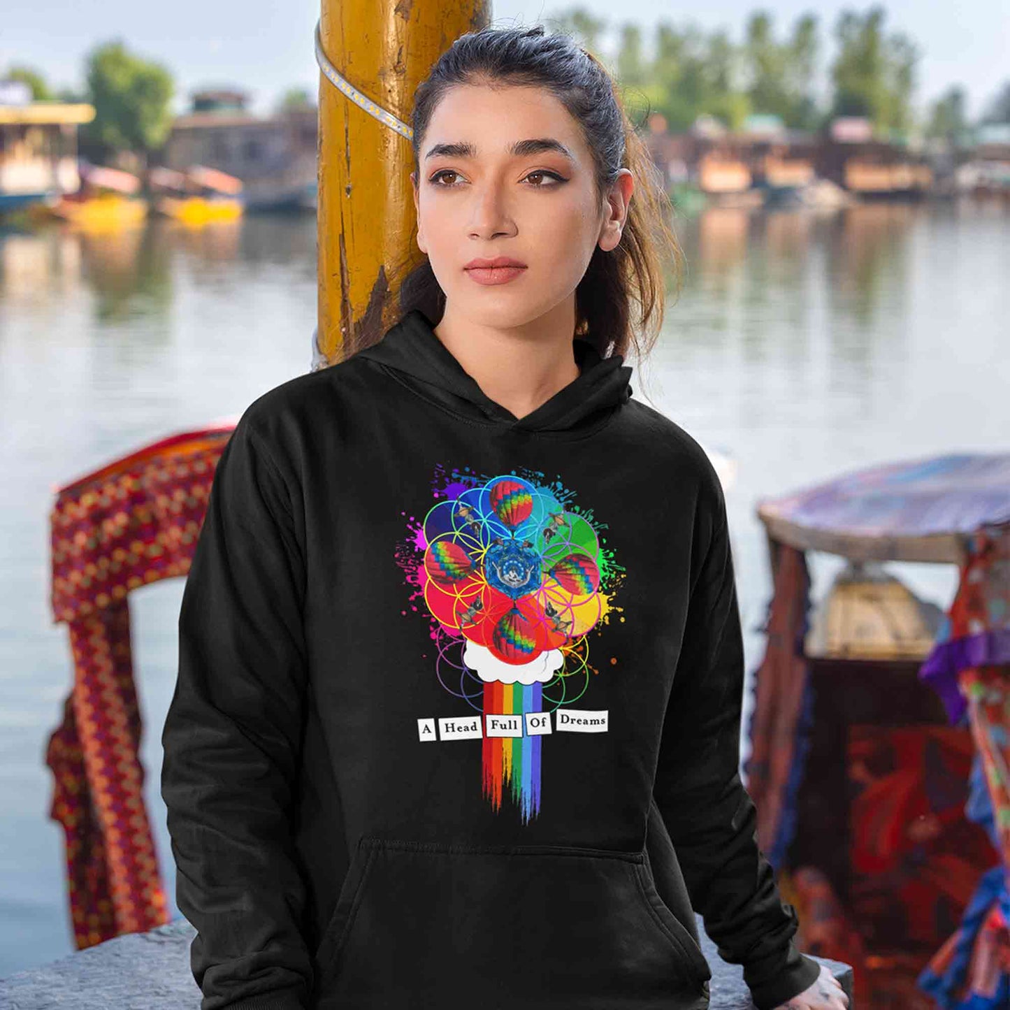 coldplay a head full of dreams hoodie hooded sweatshirt winterwear music band buy online india the banyan tee tbt men women girls boys unisex black