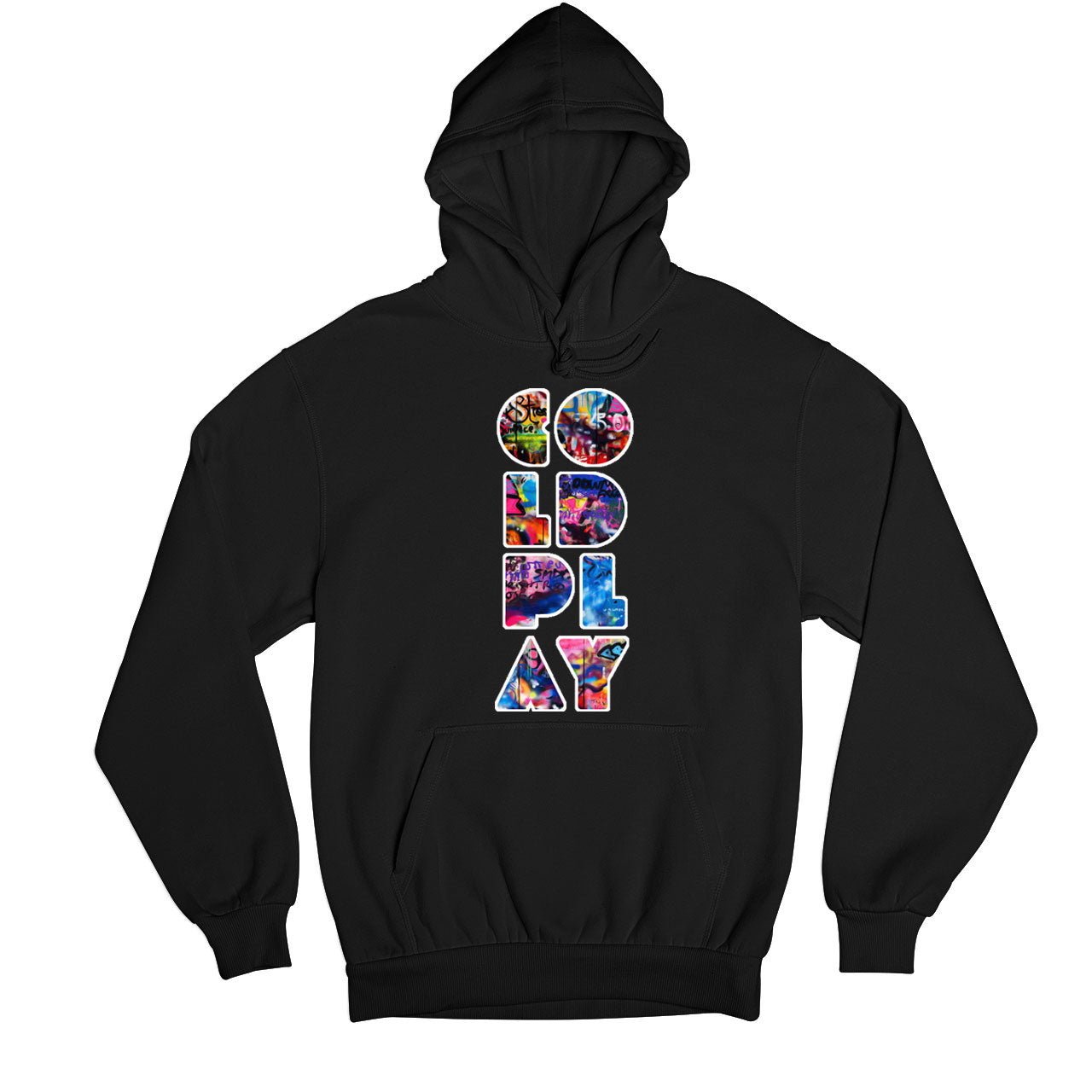 coldplay grafitti art hoodie hooded sweatshirt winterwear music band buy online india the banyan tee tbt men women girls boys unisex black