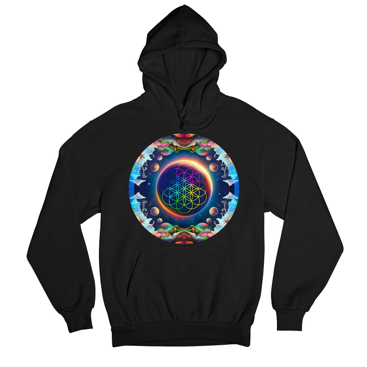 coldplay kaleidoscopic dreams hoodie hooded sweatshirt winterwear music band buy online india the banyan tee tbt men women girls boys unisex baby blue