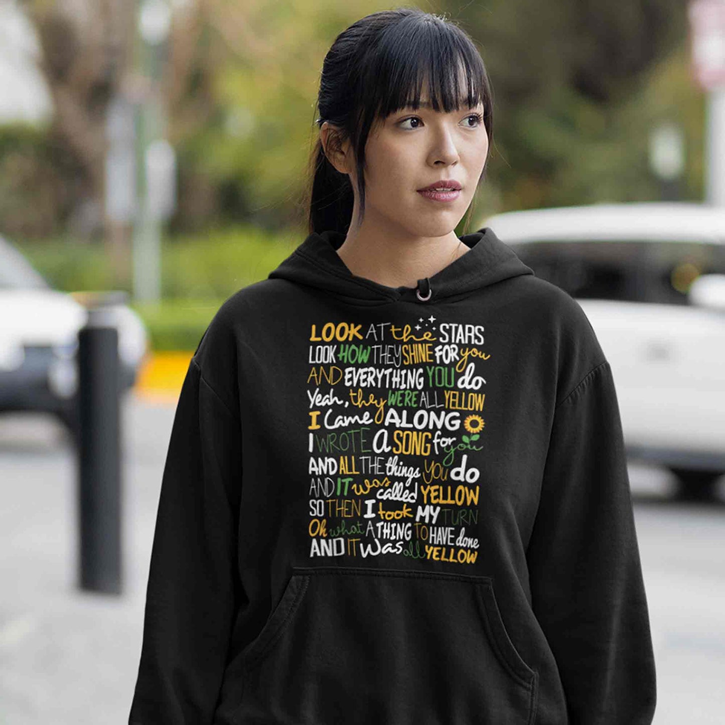 coldplay yellow hoodie hooded sweatshirt winterwear music band buy online india the banyan tee tbt men women girls boys unisex black