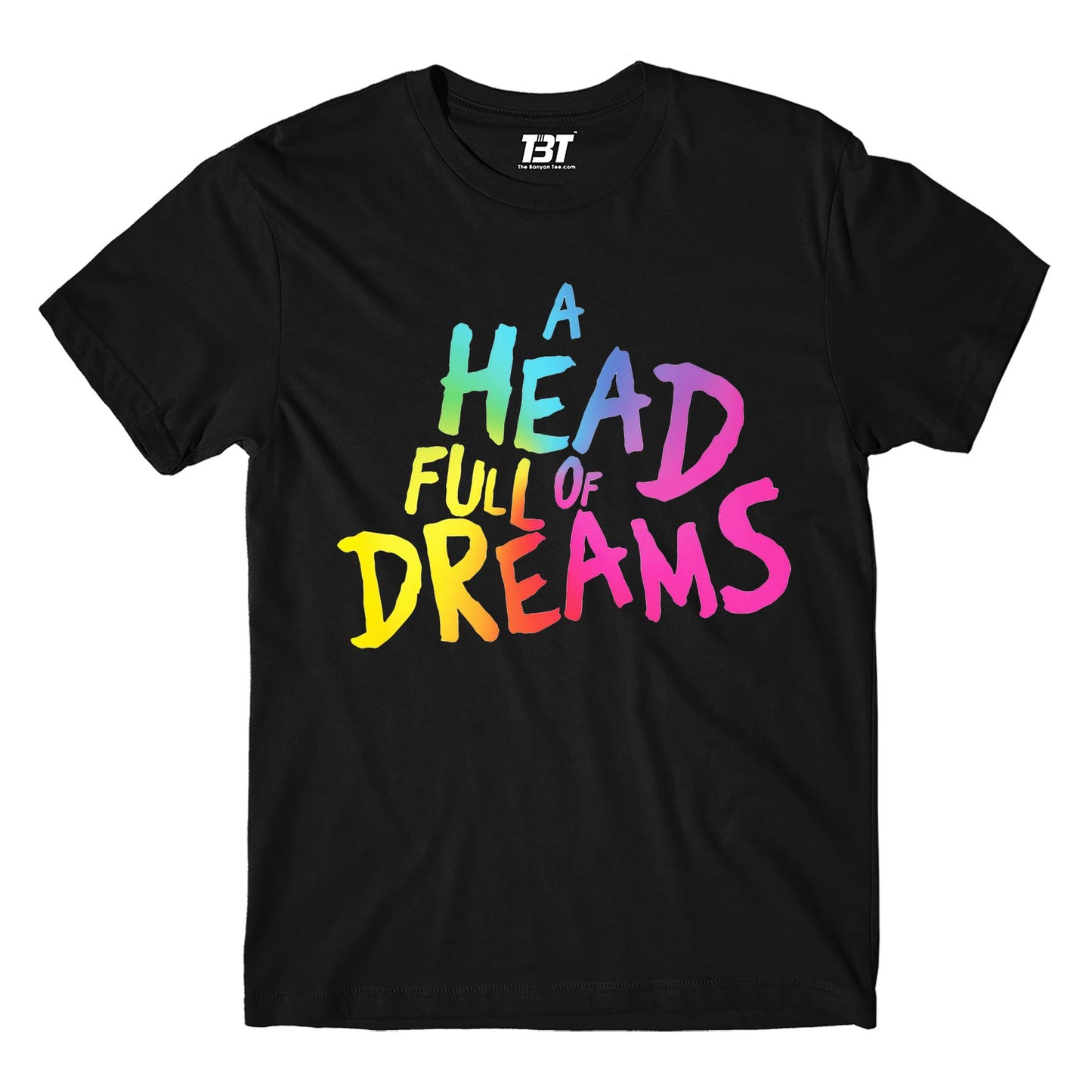 coldplay a head full of dreams t-shirt music band buy online india the banyan tee tbt men women girls boys unisex black